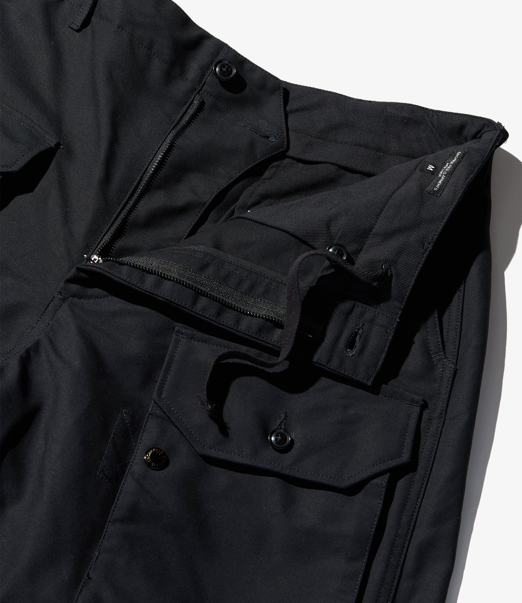 Flight Pant - Black Cotton Double Cloth