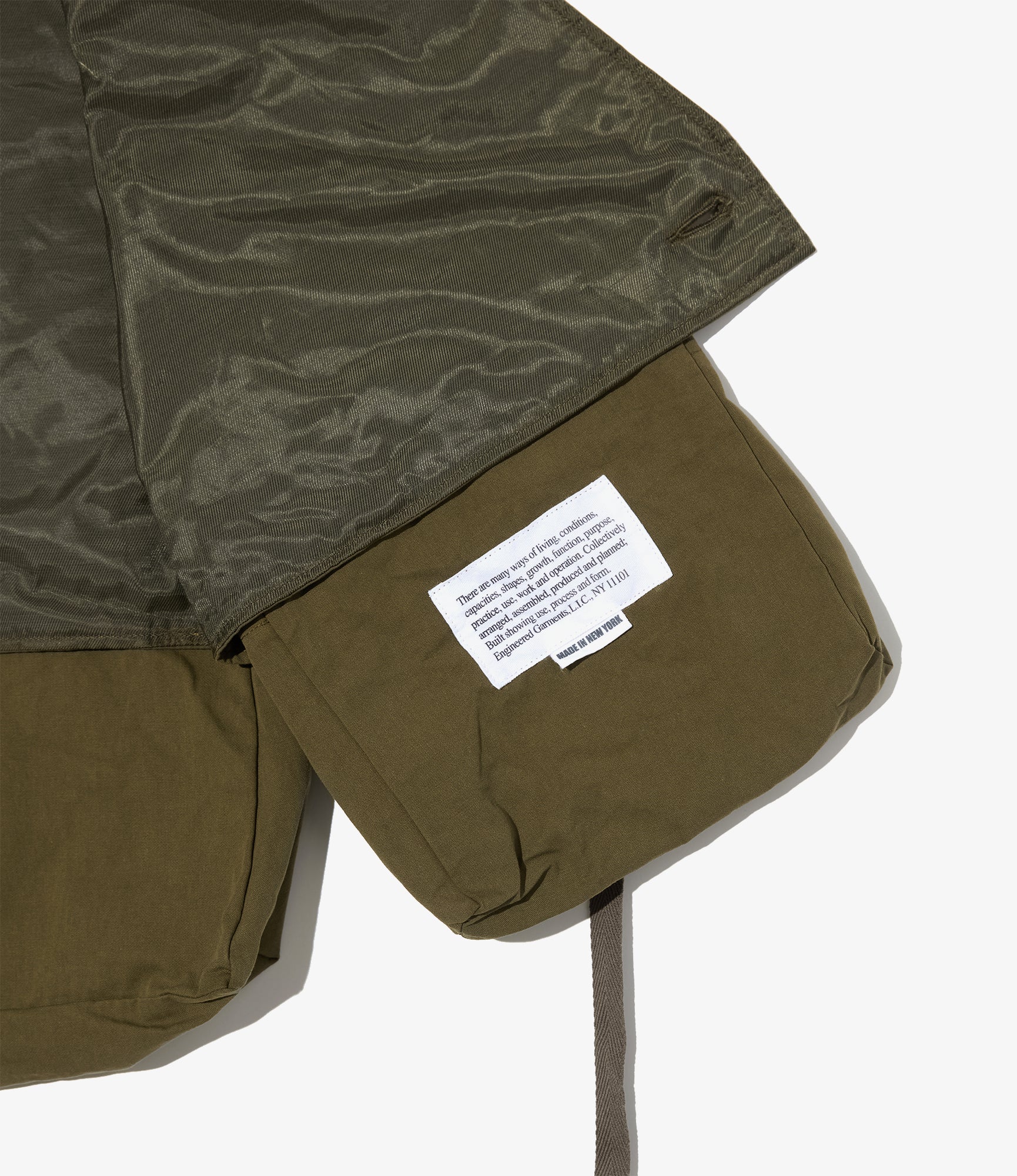 Fowl Vest - Olive Cotton Sanded Cloth