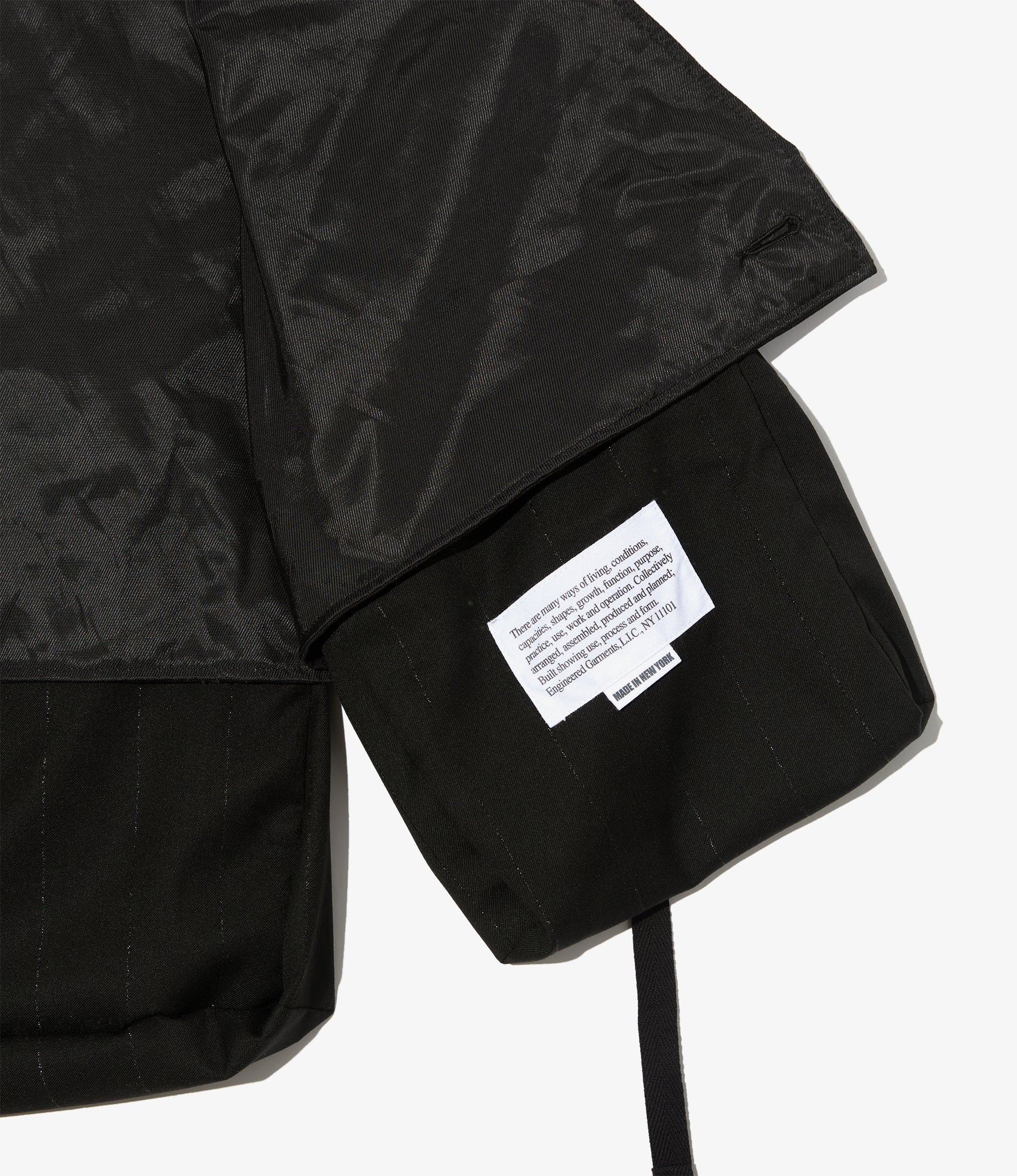 Fowl Vest - Black Polyester Lurex Stripe