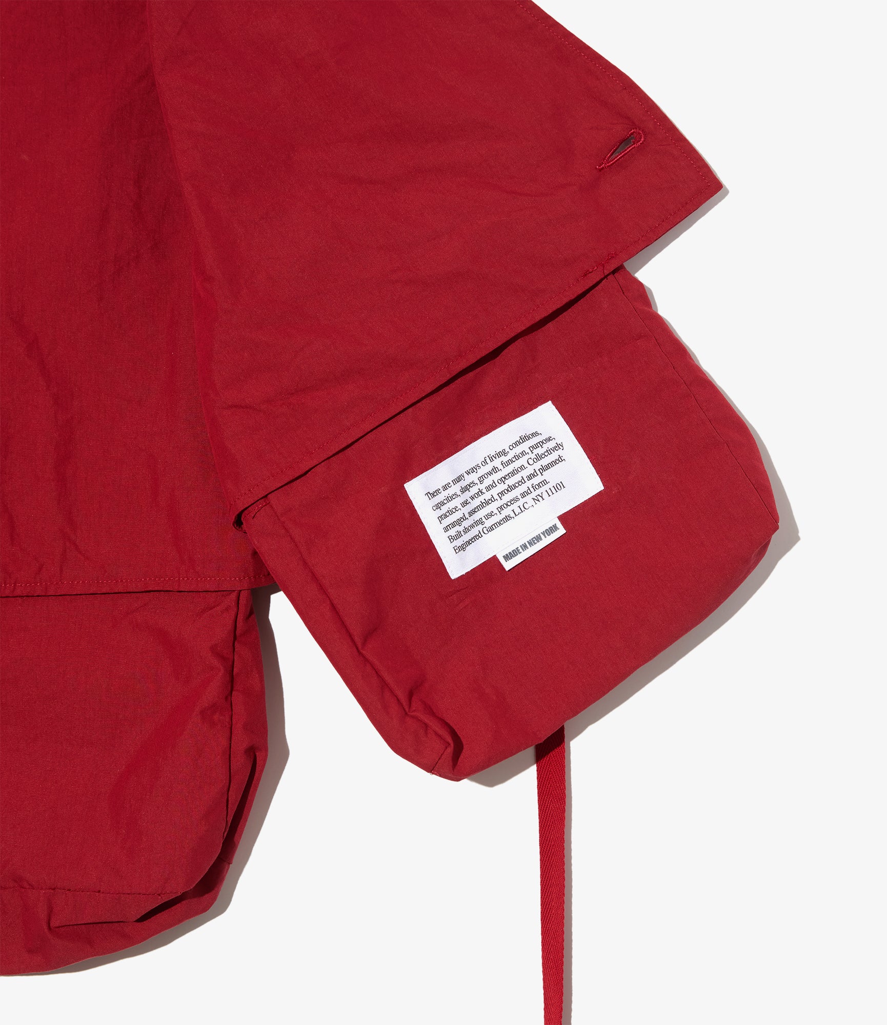 Fowl Vest - Red Lt. Weight Nyco Poplin