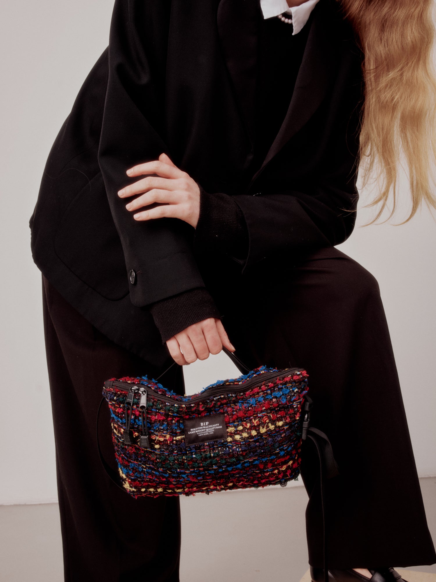 Fannypack Crossbody - Multi Tweed