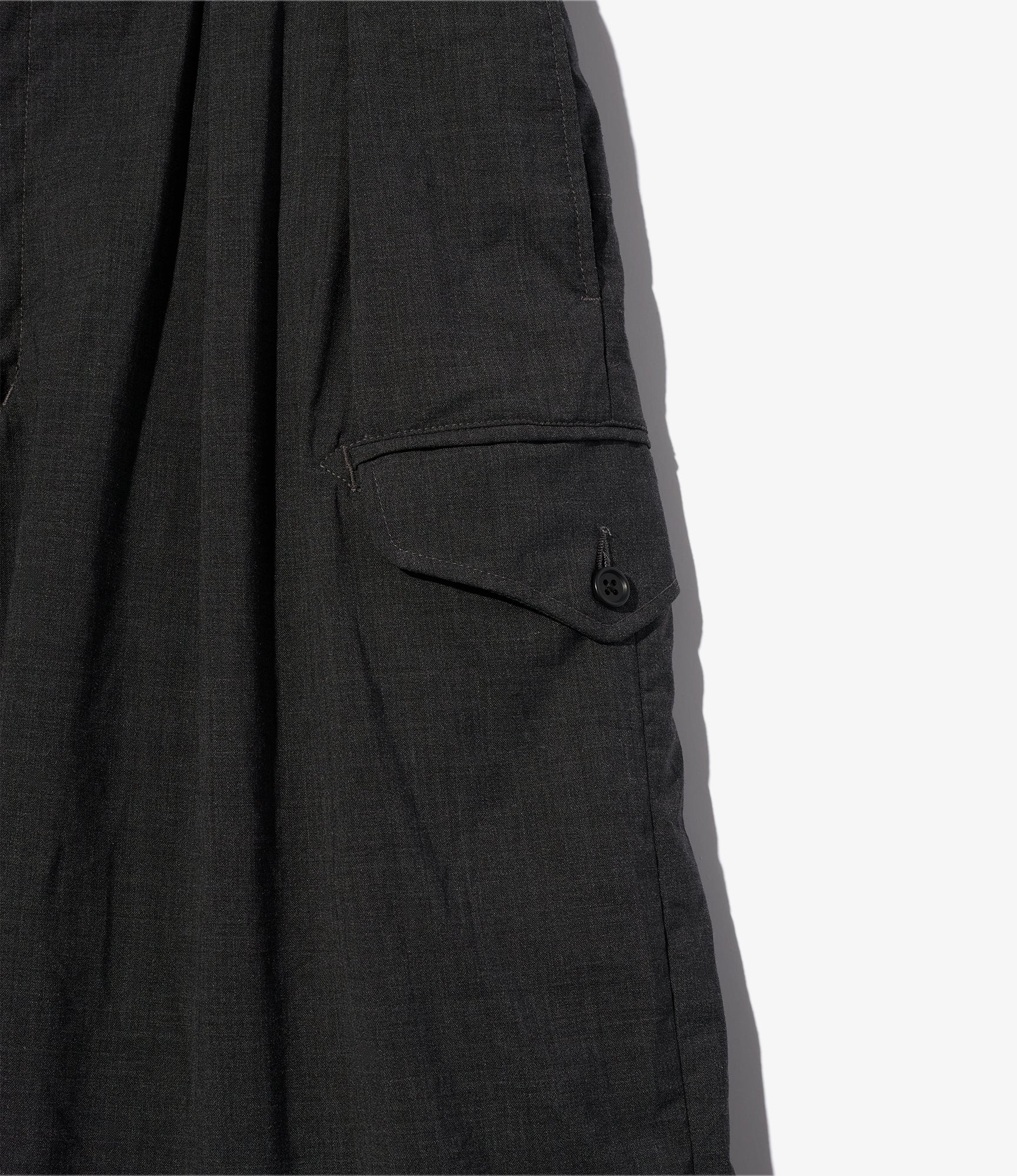 Ghurka Short - Charcoal Tropical Wool