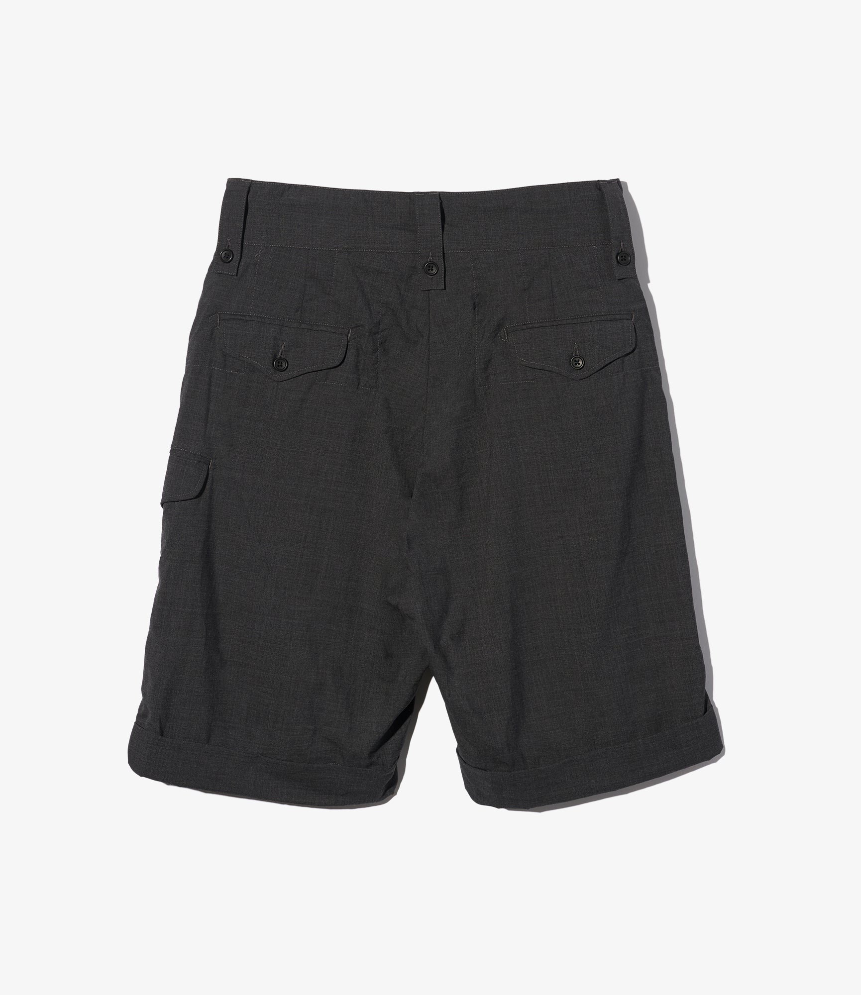 Ghurka Short - Charcoal Tropical Wool