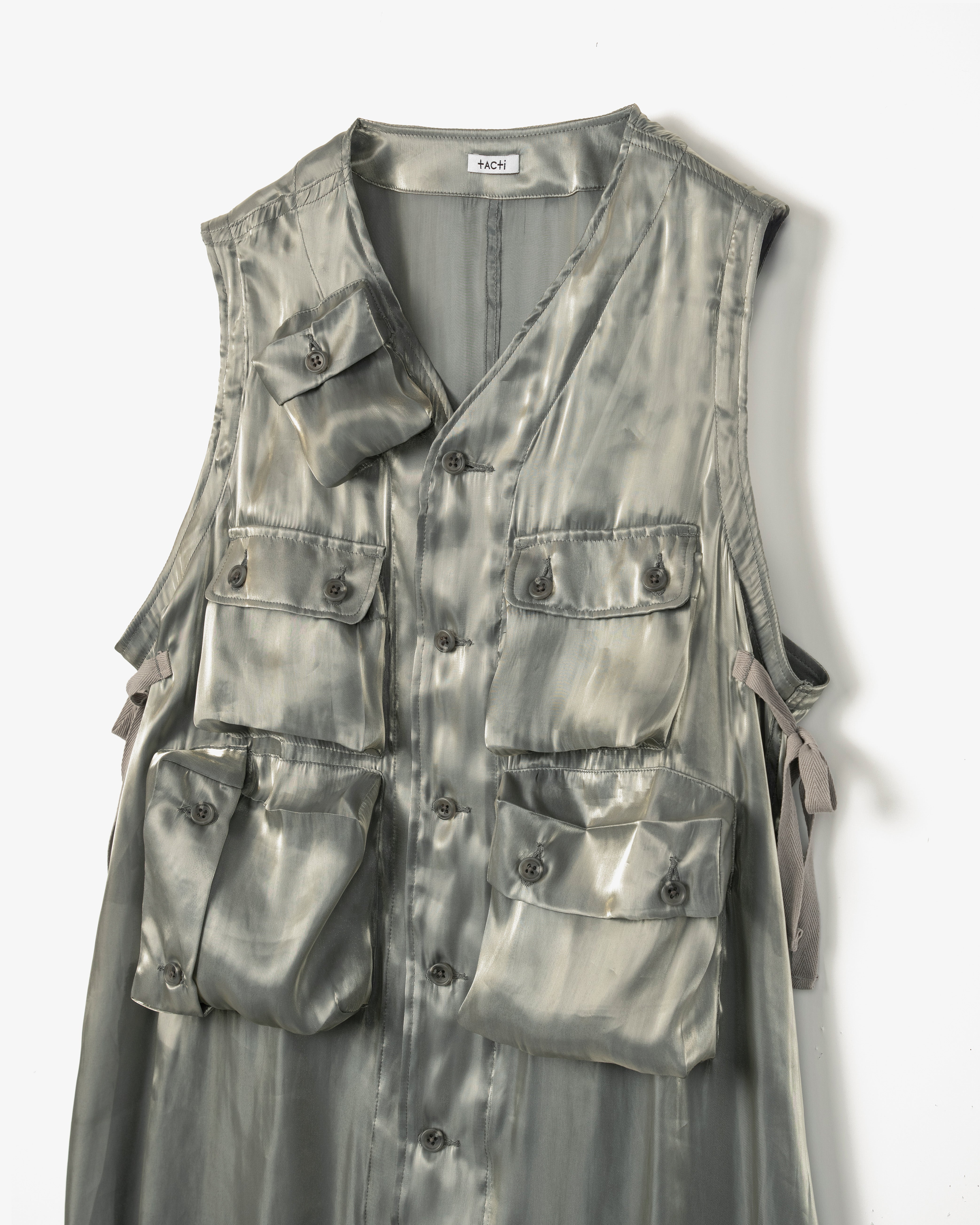 Women's C-1 Dress - Grey Satin Weave Poly