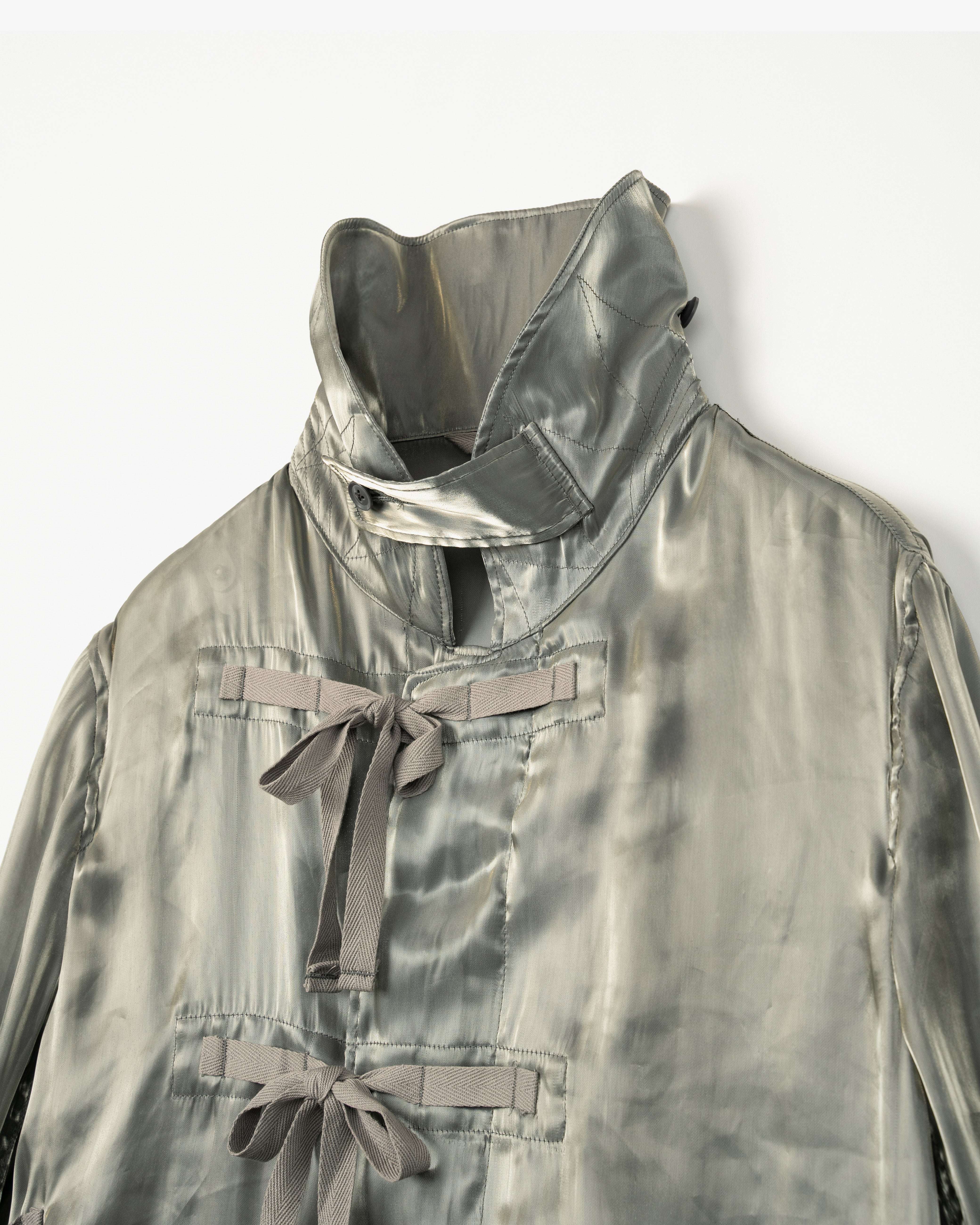 Women's Duffle Dress - Grey Satin Weave Poly