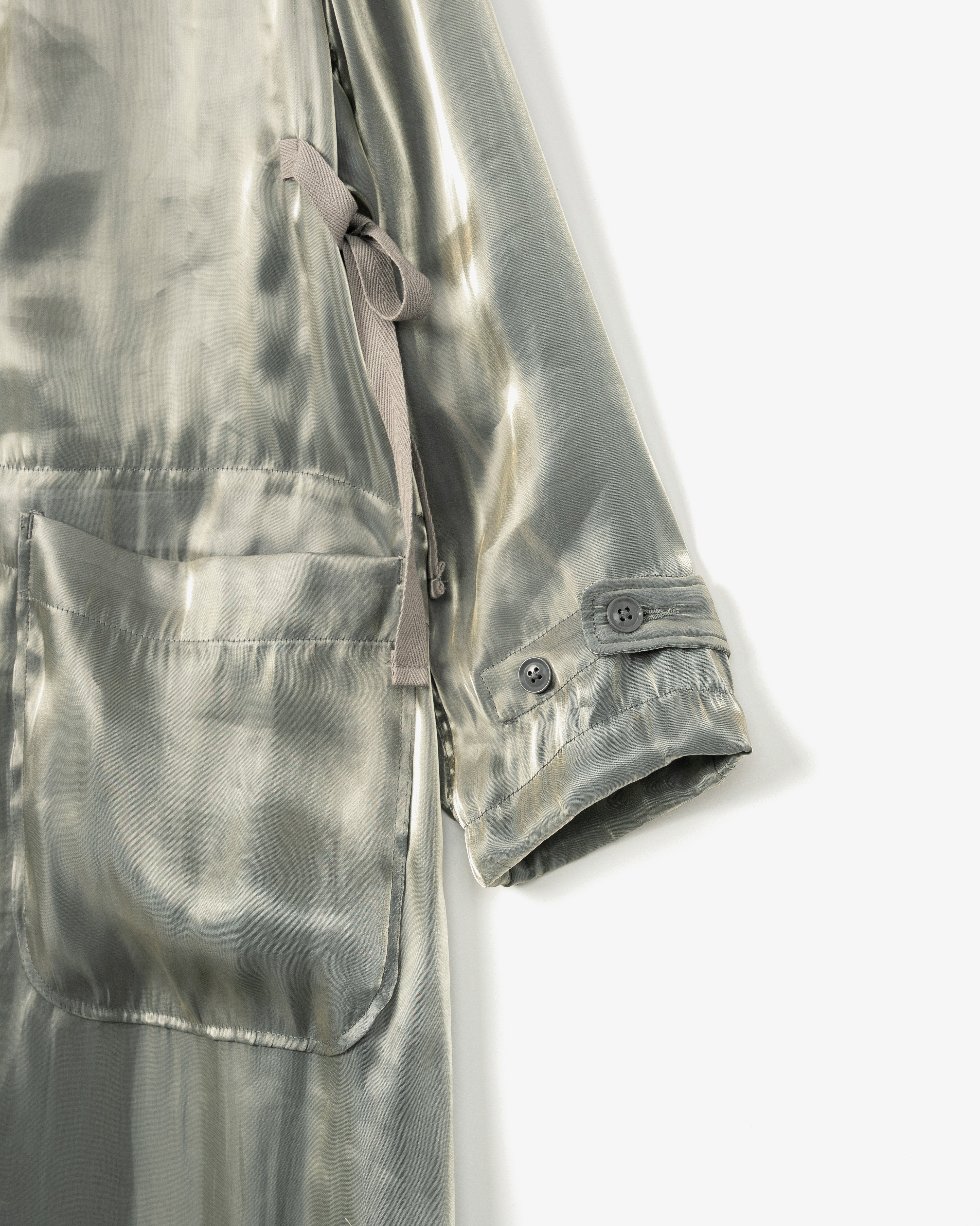 Women's Duffle Dress - Grey Satin Weave Poly