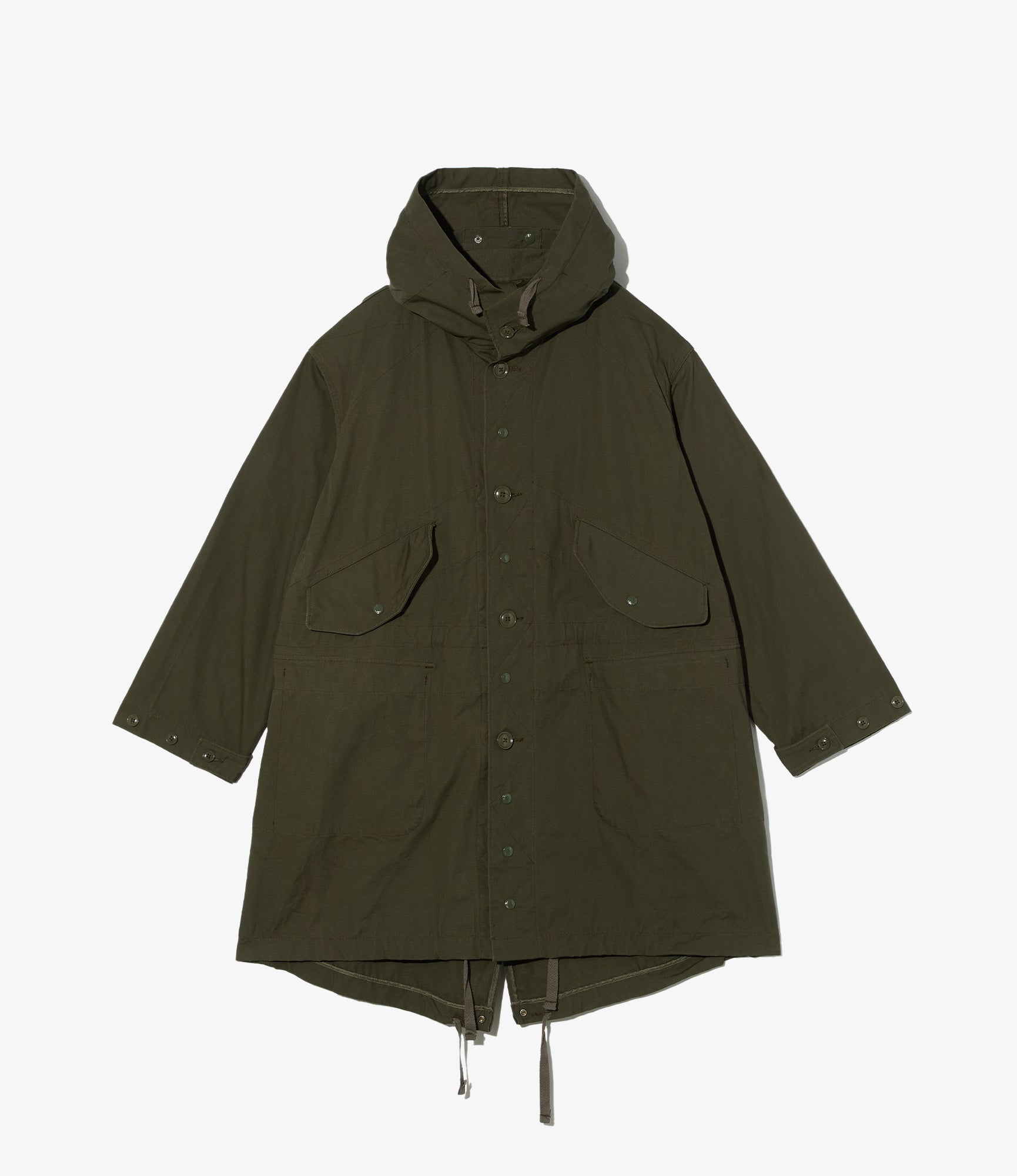 Highland Parka - Olive Heavyweight Cotton Ripstop