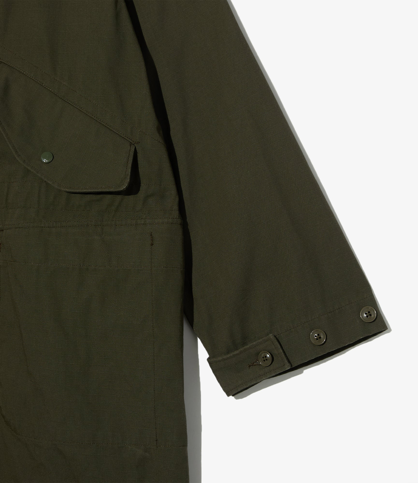 Highland Parka - Olive Heavyweight Cotton Ripstop