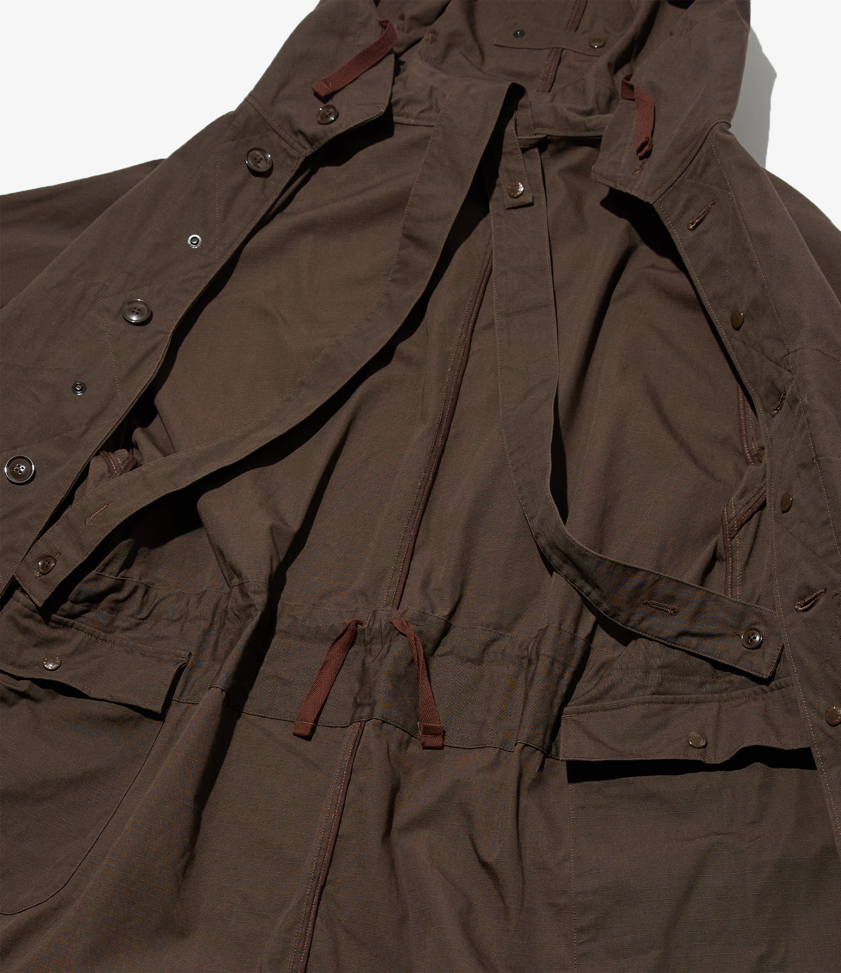 Highland Parka - Dk. Brown Heavyweight Cotton Ripstop