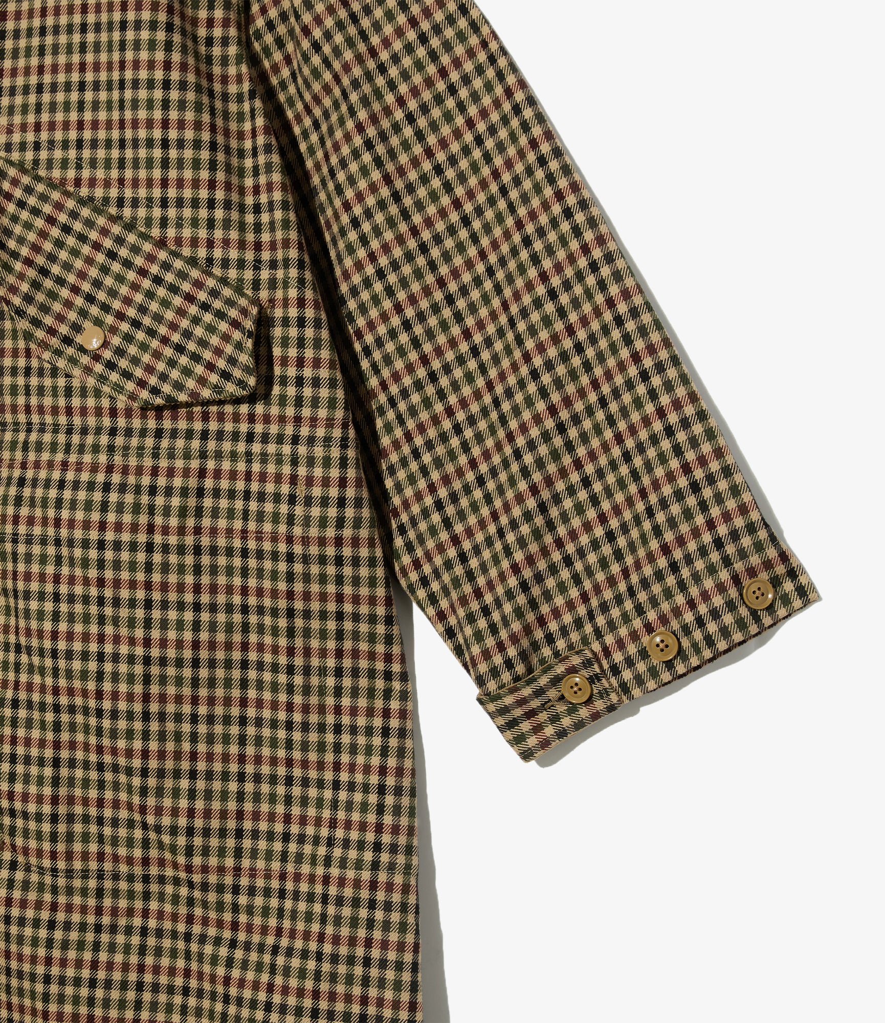 Highland Parka - Brown/Olive Heavy Gunclub Check