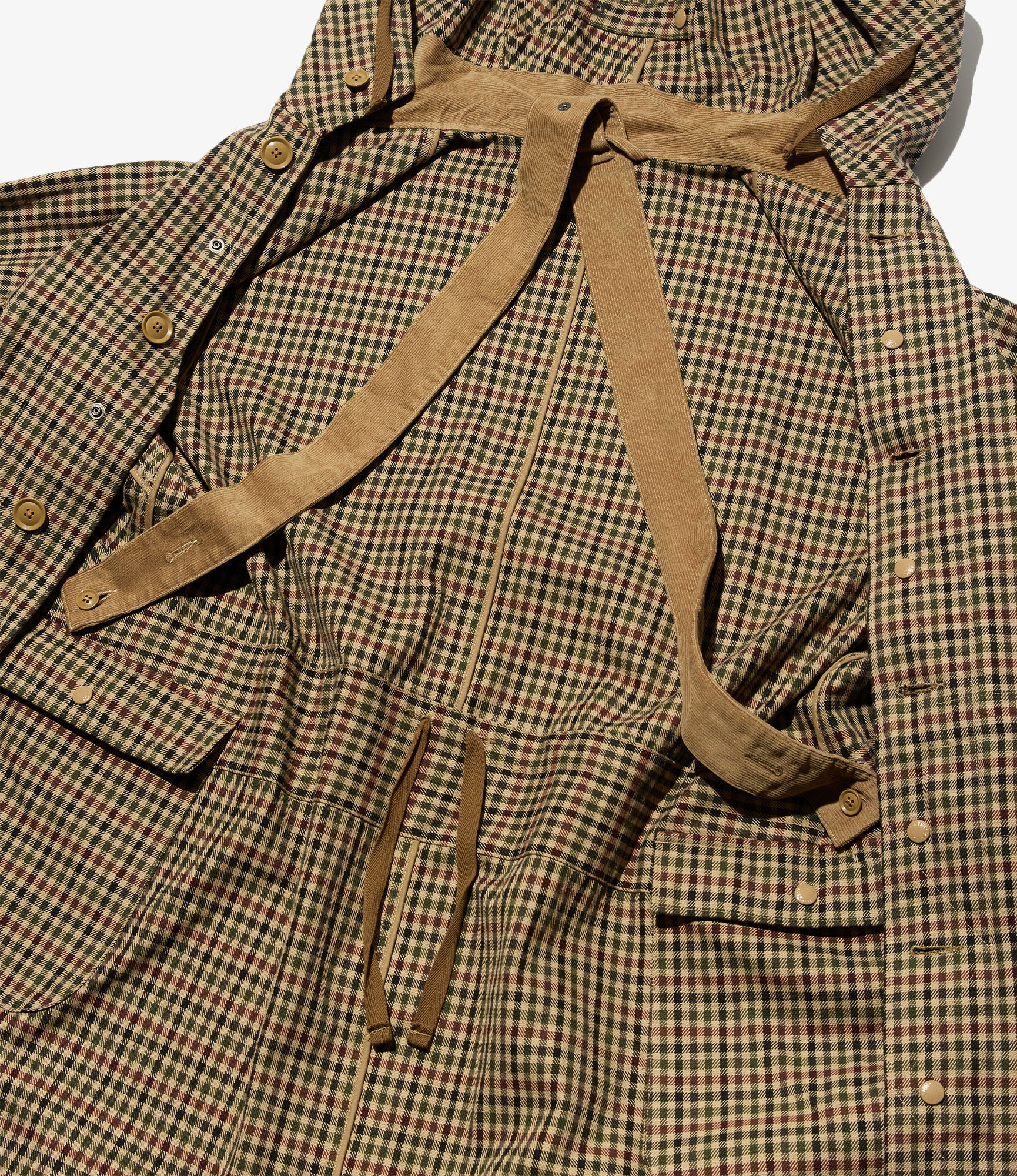 Highland Parka - Brown/Olive Heavy Gunclub Check