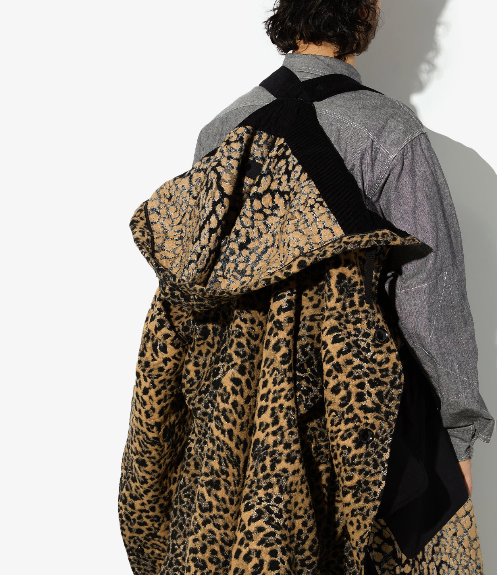 Highland Parka - Brown Wool Poly Leopard Jq.
