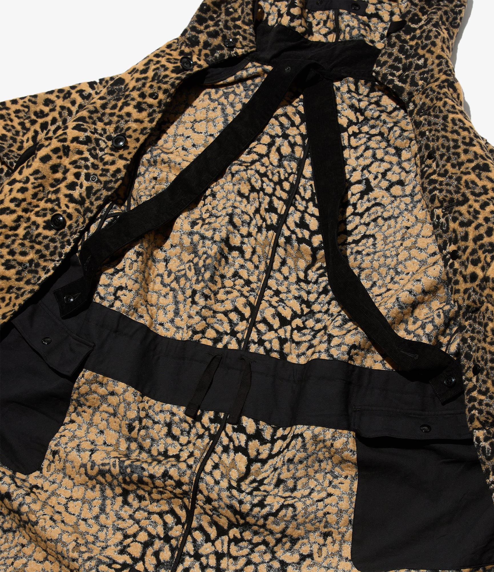 Highland Parka - Brown Wool Poly Leopard Jq.