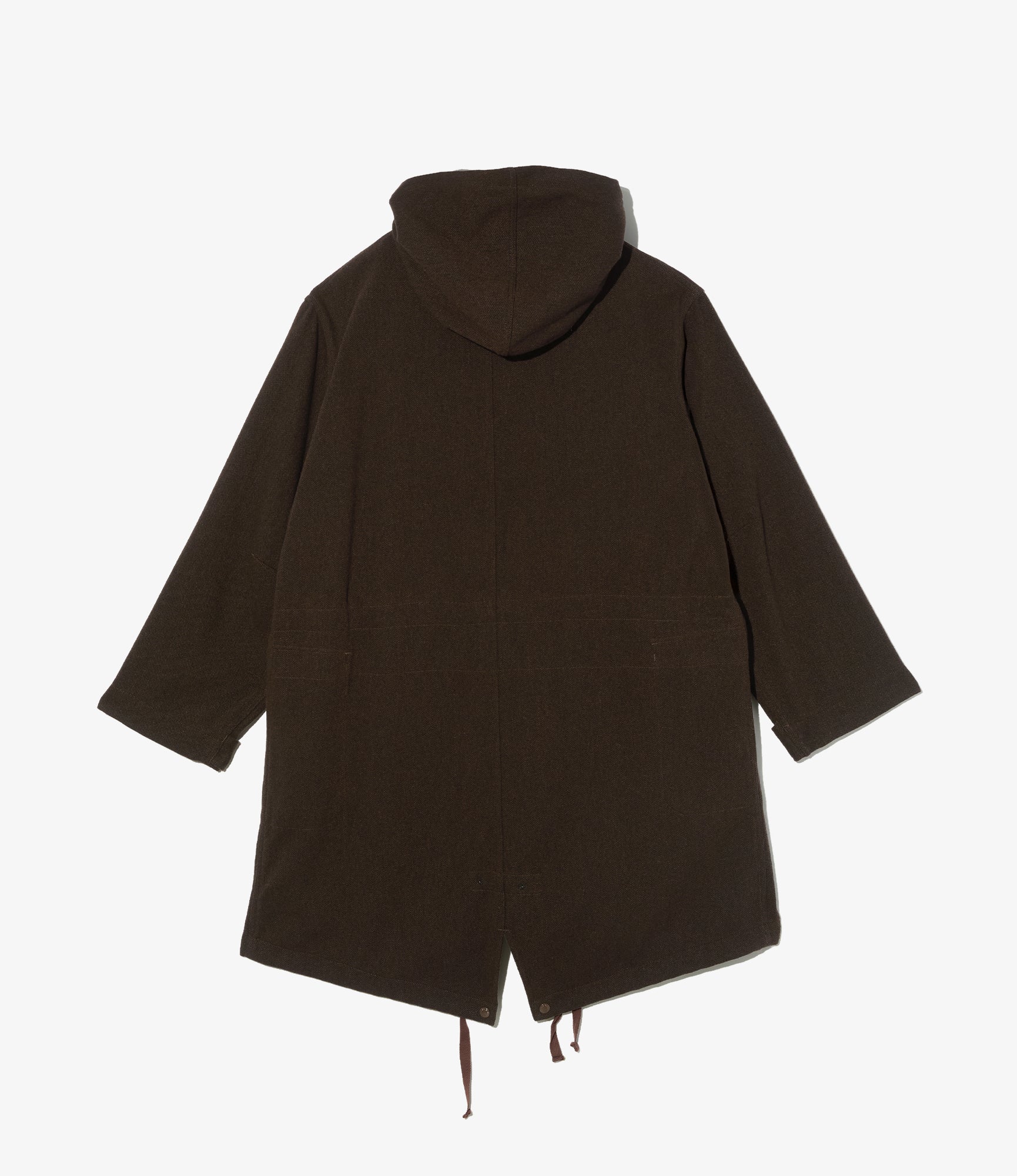 Highland Parka - Dk. Brown Wool Poly Heavy Tweed