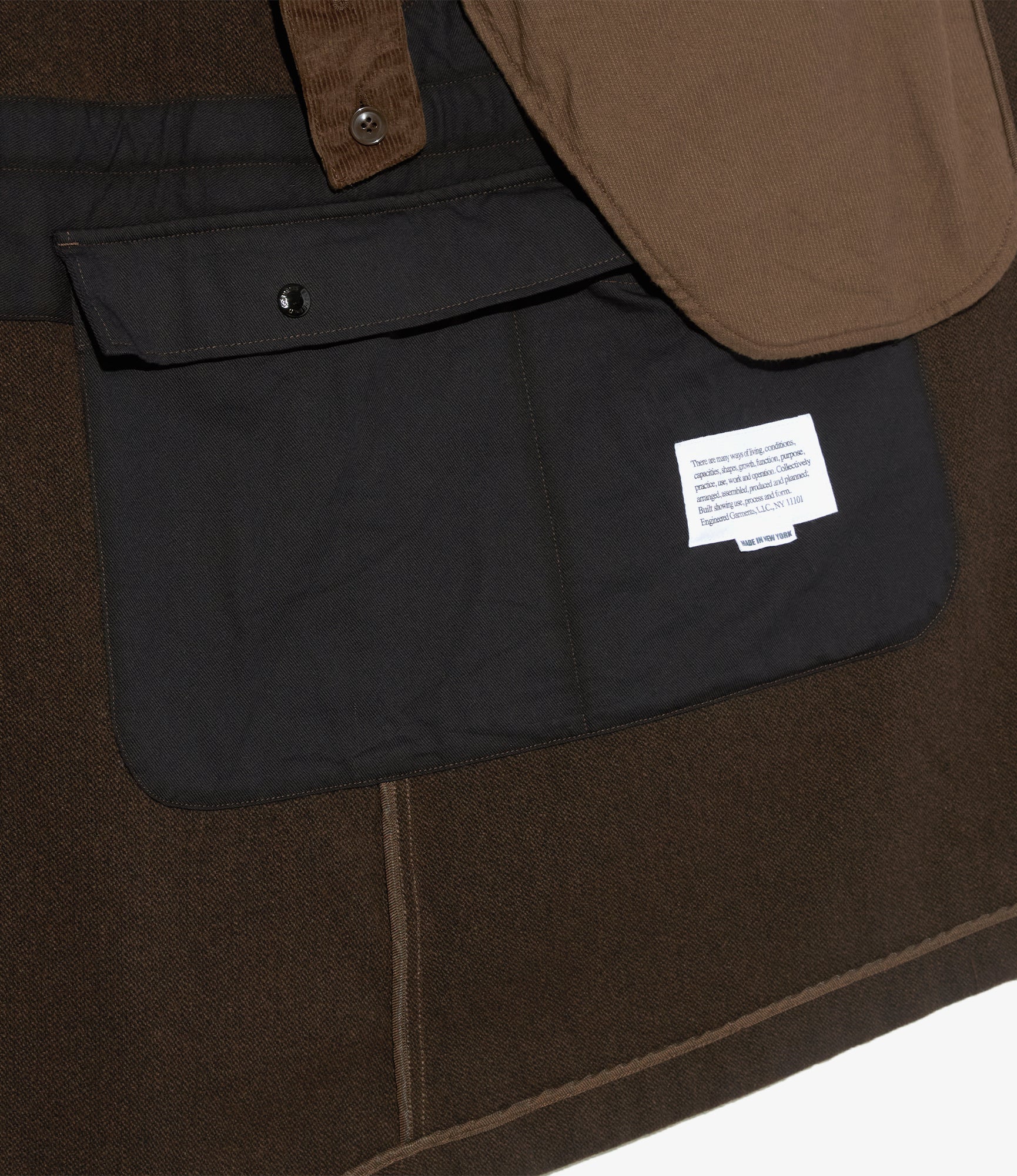 Highland Parka - Dk. Brown Wool Poly Heavy Tweed