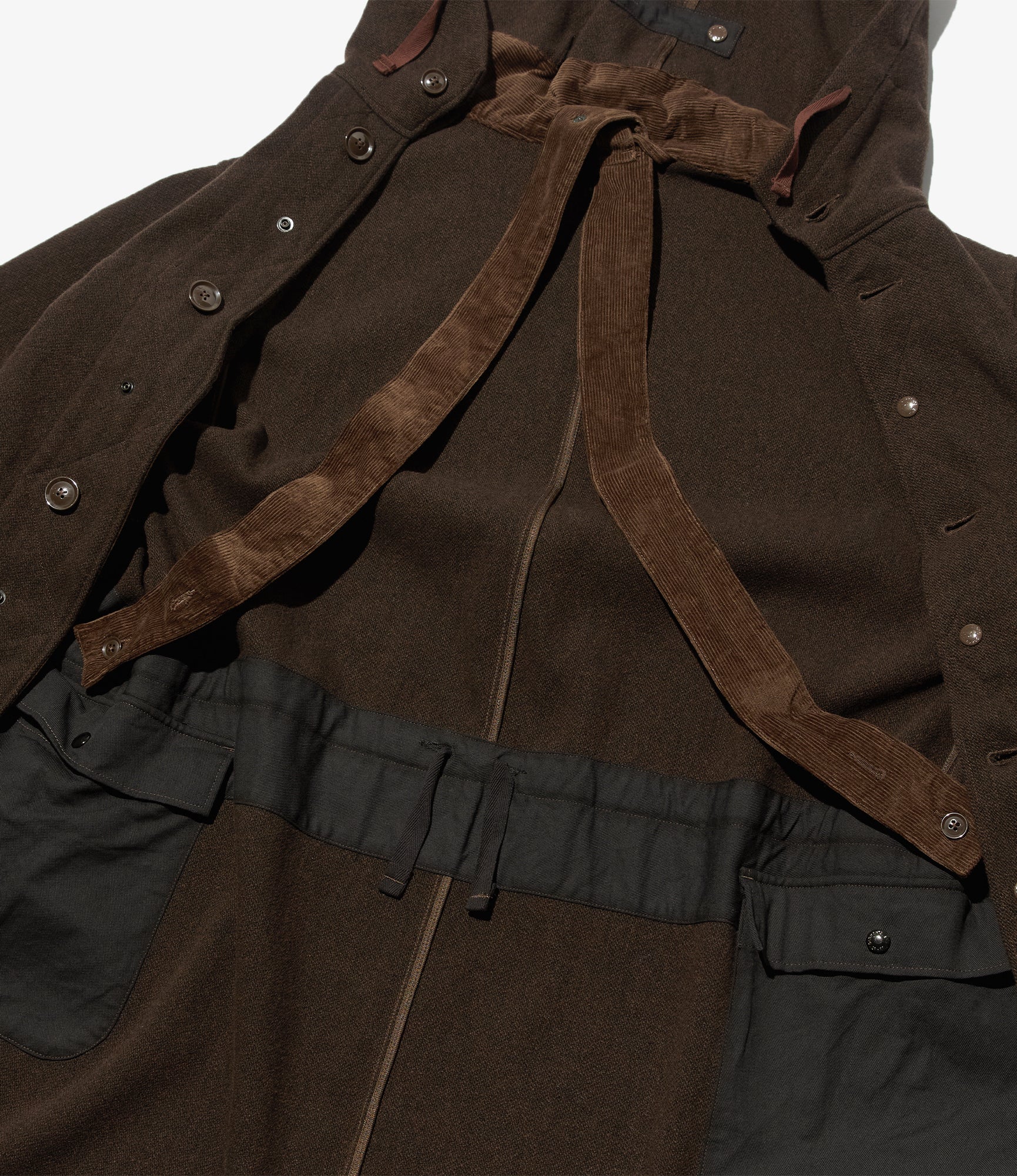 Highland Parka - Dk. Brown Wool Poly Heavy Tweed