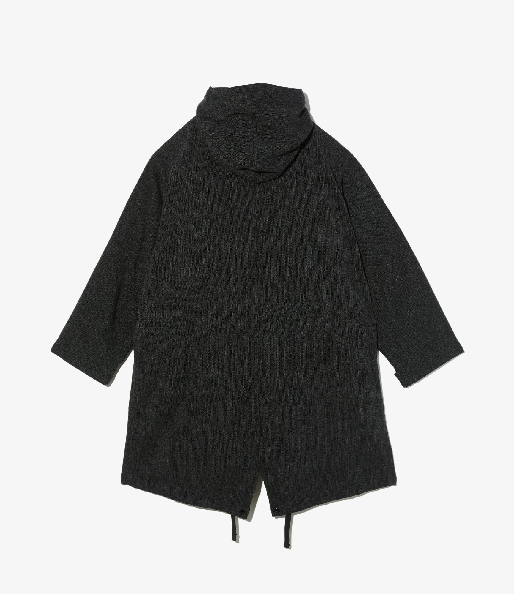 Highland Parka - Charcoal Wool Poly Heavy Tweed