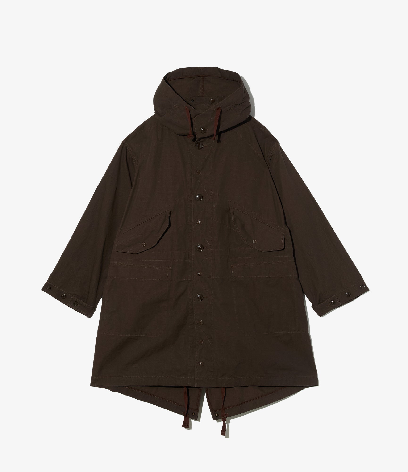 Highland Parka - Dk. Brown Heavyweight Cotton Ripstop