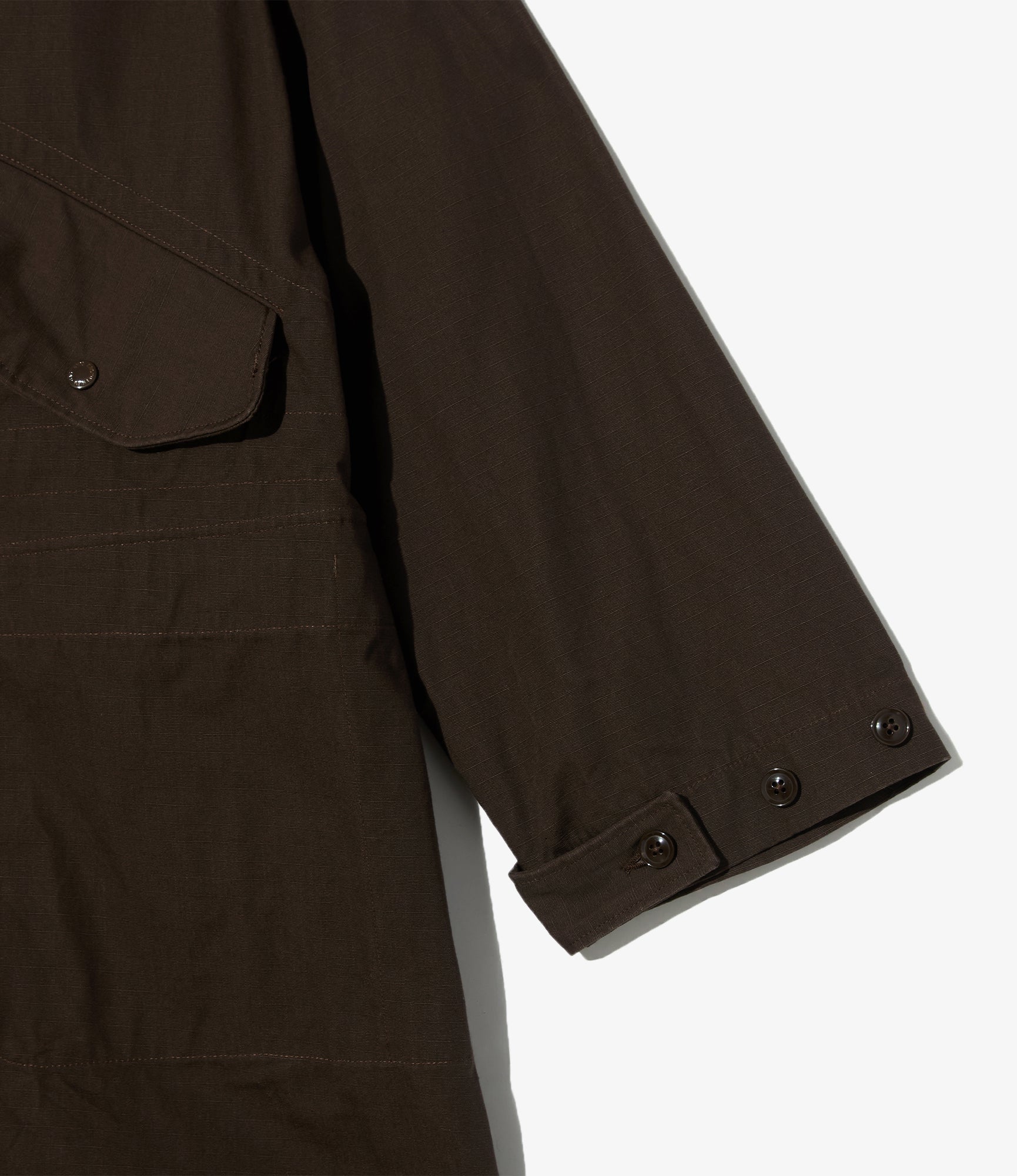 Highland Parka - Dk. Brown Heavyweight Cotton Ripstop