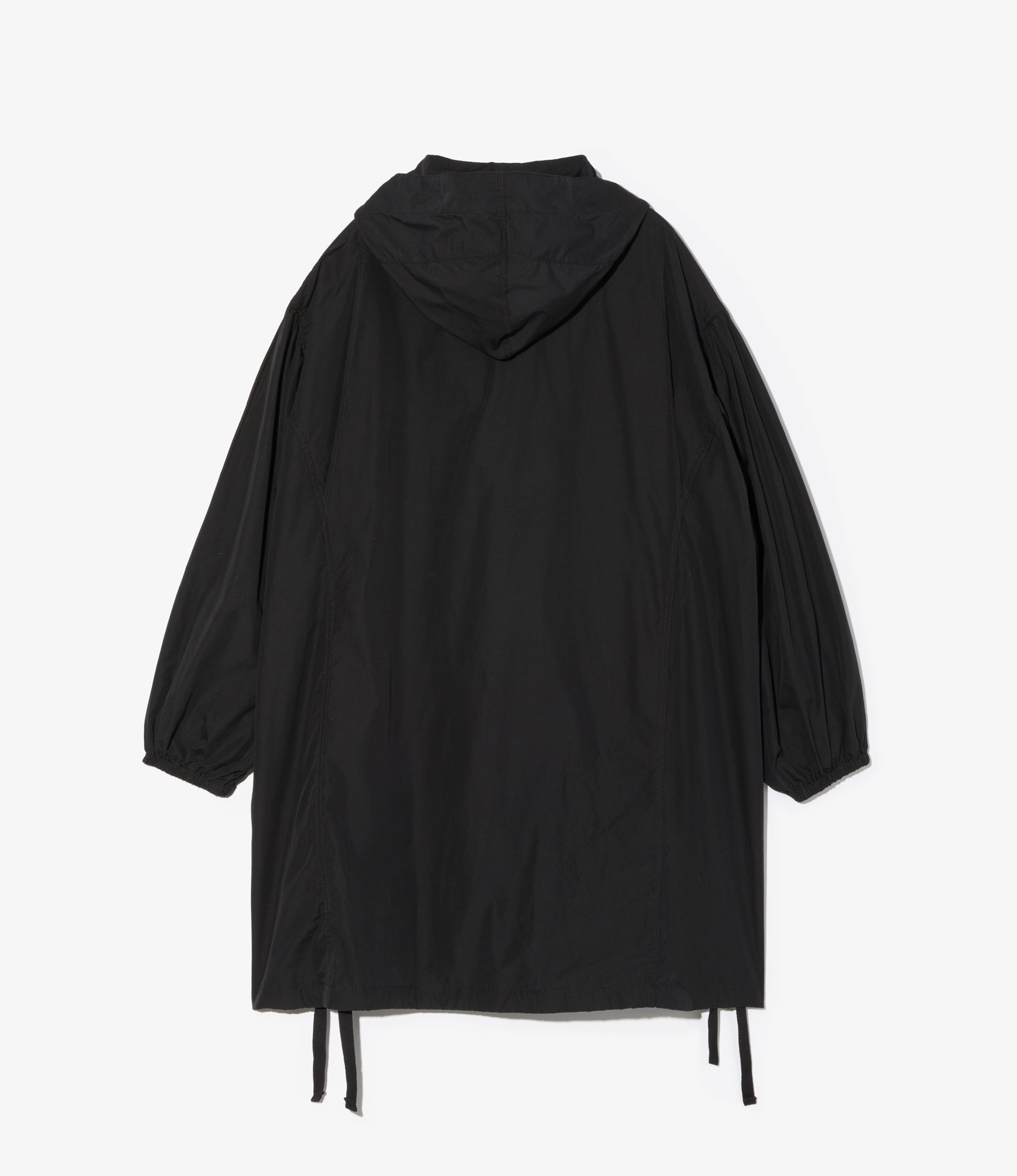 Hooded Field Dress - Black 100's 2Ply Cotton Broadcloth