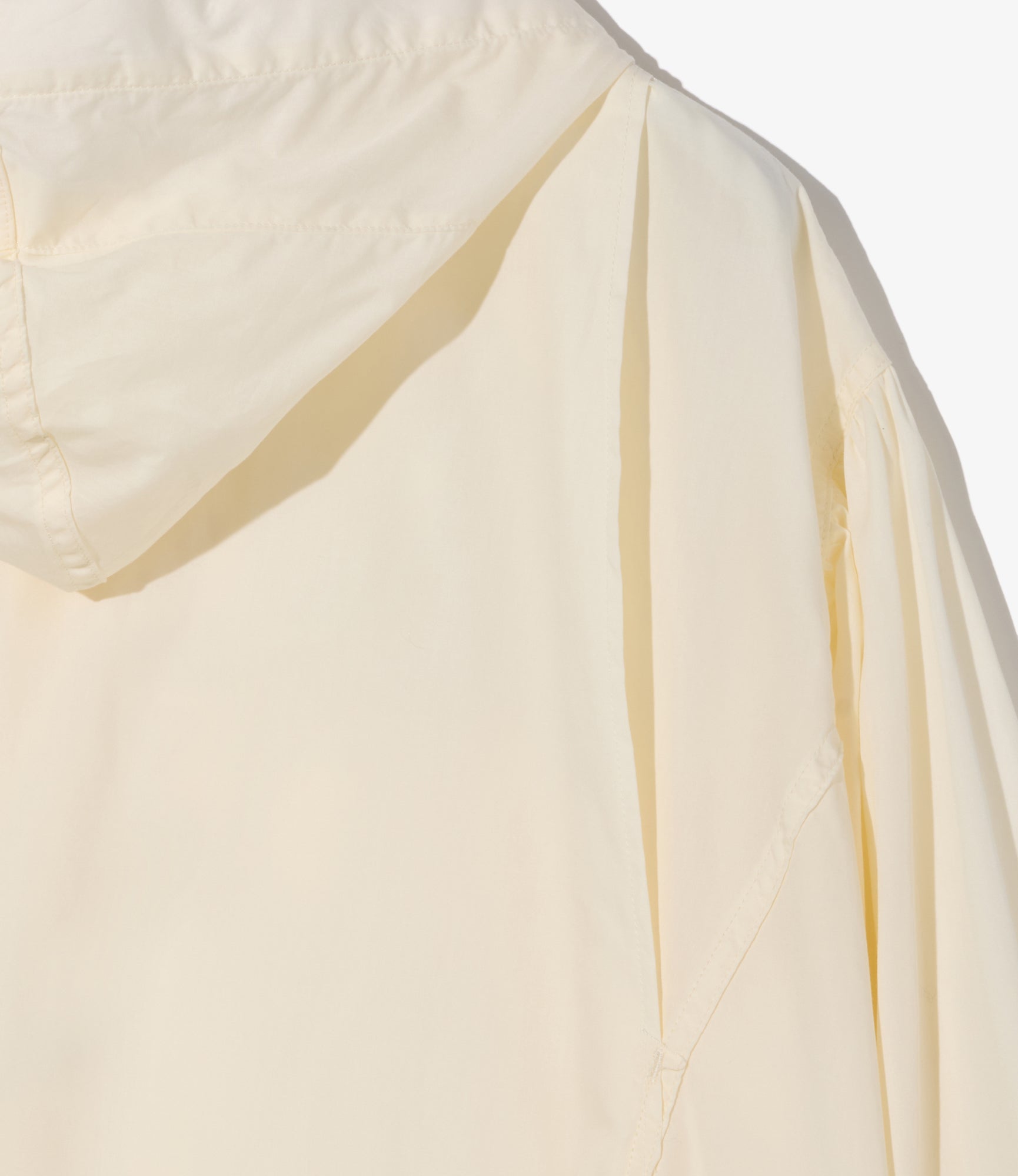 Hooded Field Dress - Ivory 50's Broadcloth