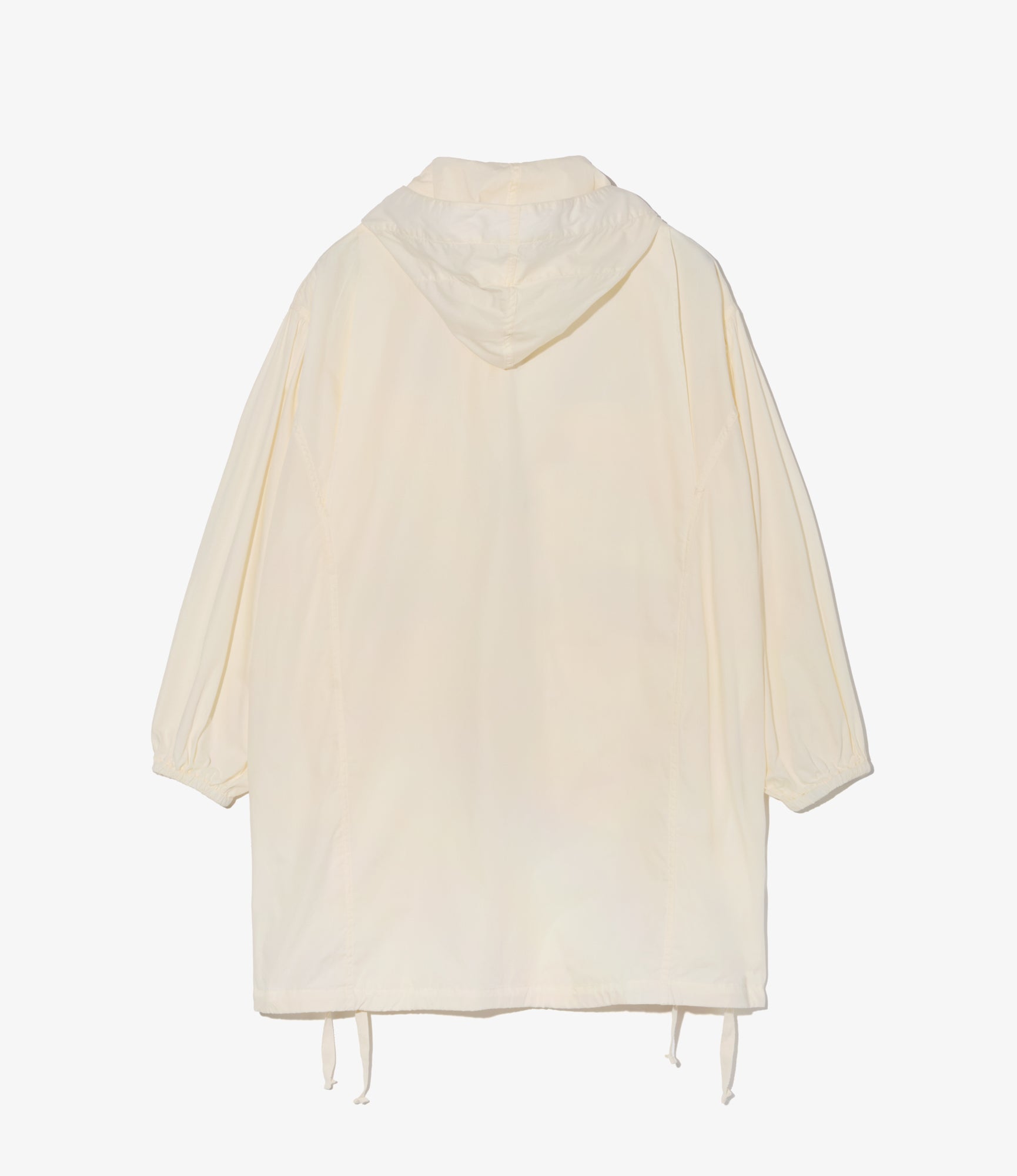 Hooded Field Dress - Ivory 50's Broadcloth
