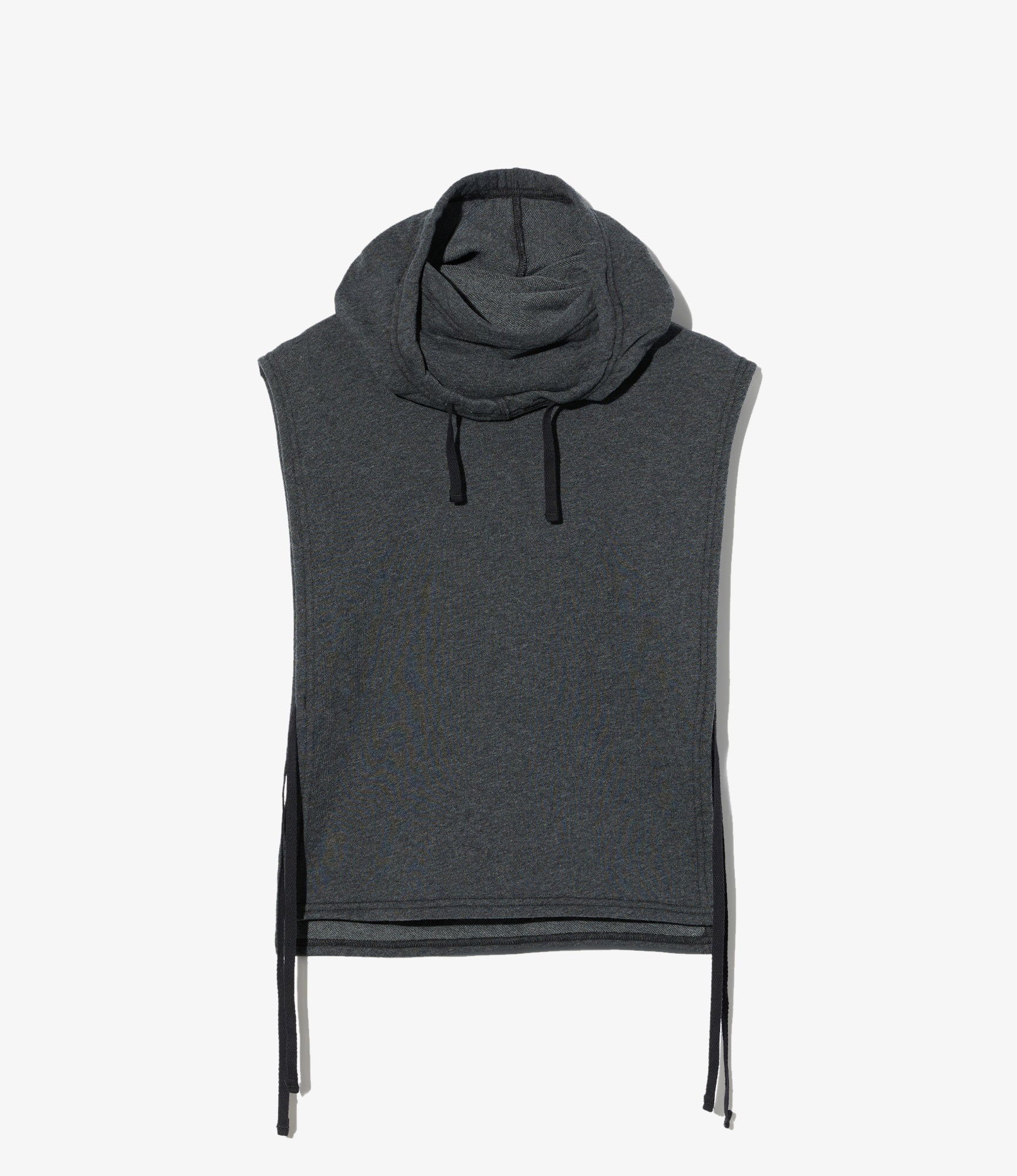 Hooded Interliner - Charcoal Cotton French Terry