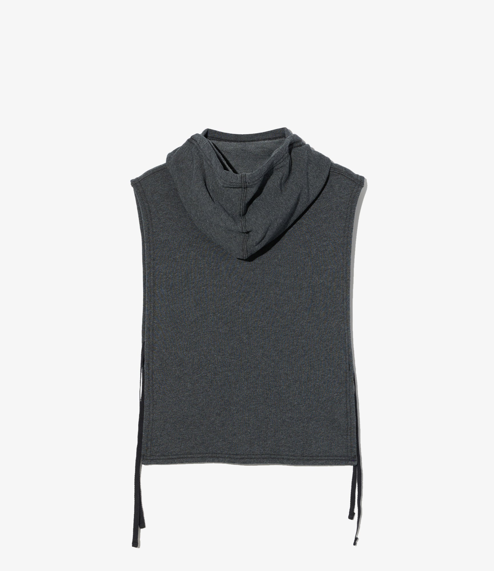 Hooded Interliner - Charcoal Cotton French Terry
