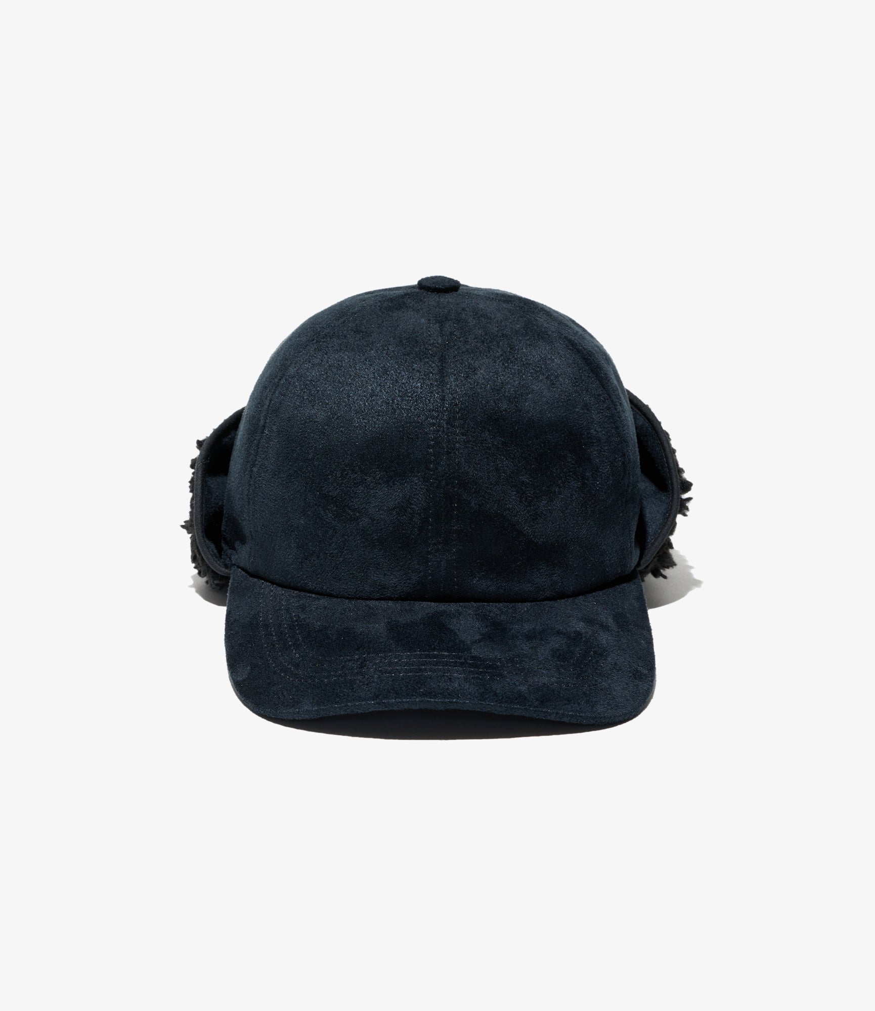 Hunting Cap - Black Polyester Fake Suede