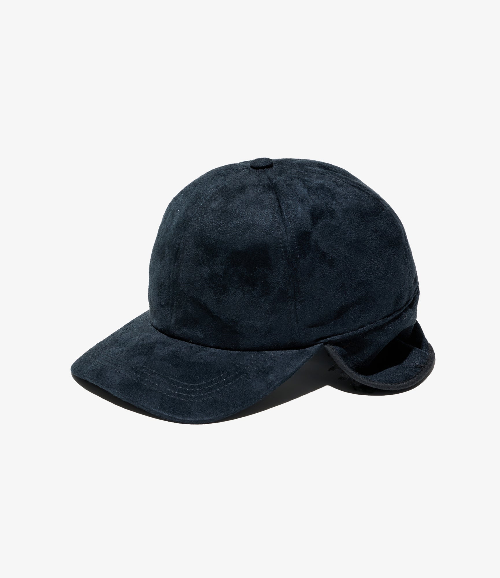 Hunting Cap - Black Polyester Fake Suede