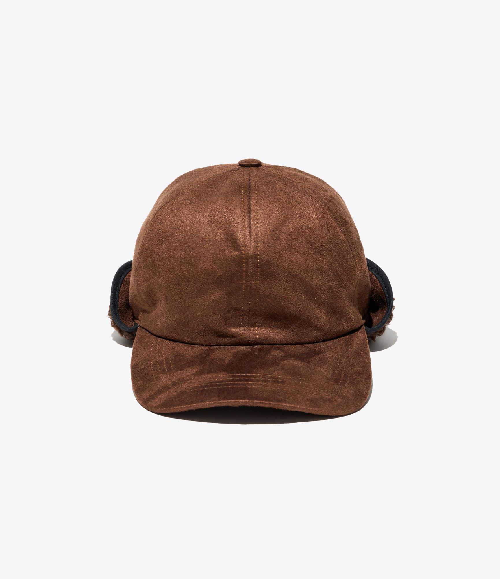 Hunting Cap - Brown Polyester Fake Suede