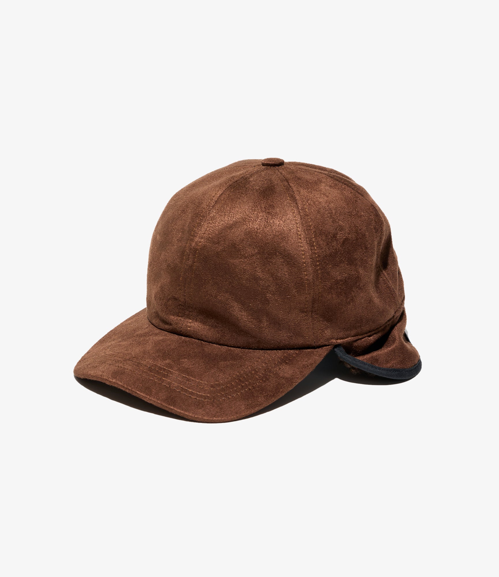 Hunting Cap - Brown Polyester Fake Suede