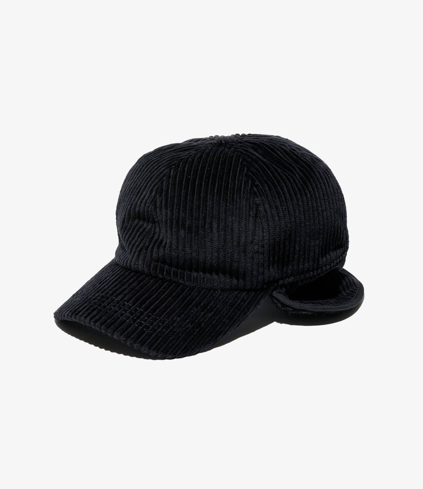 Hunting Cap - Black Cotton 4.5W Corduroy