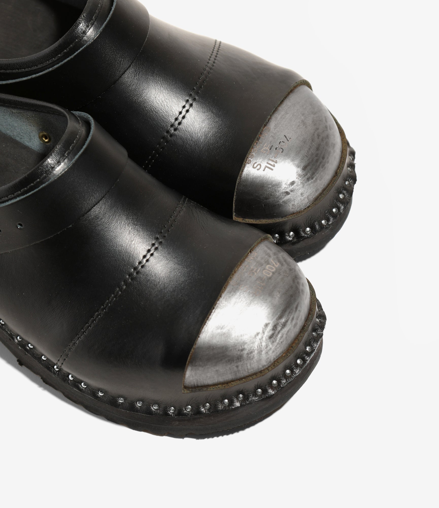 Needles x Troentorp - Safety - Smooth/Steel Toe - Black