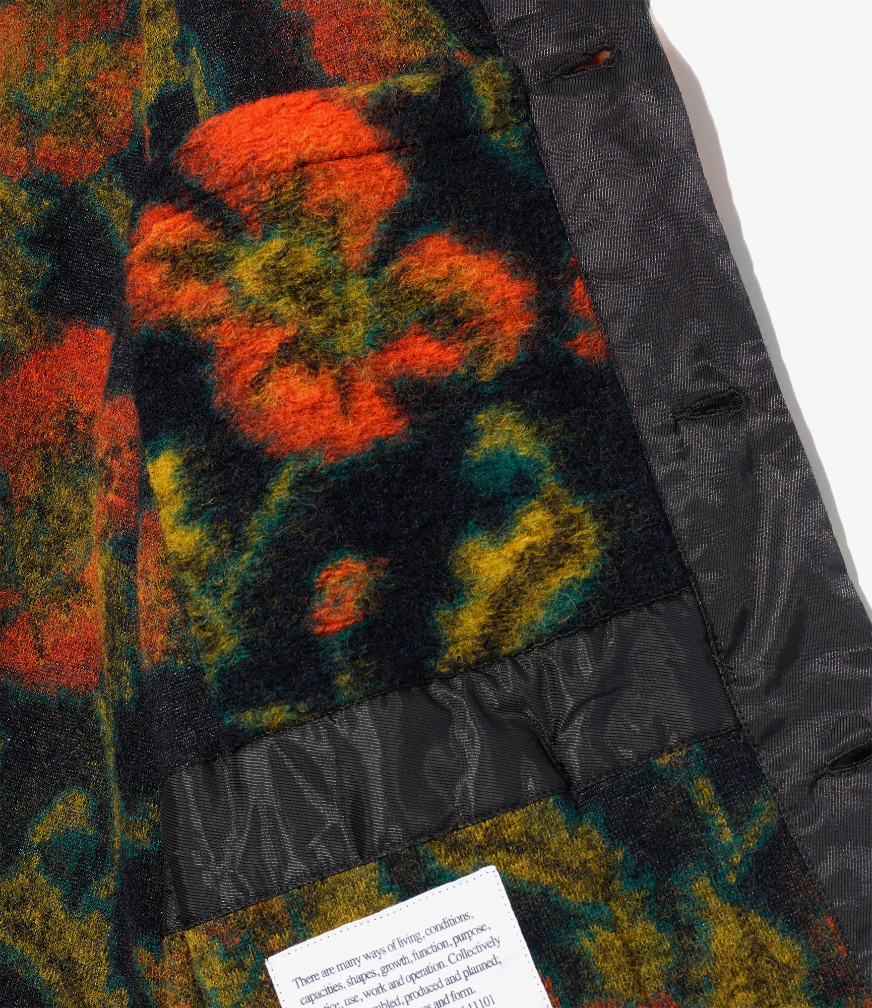 Knit Cardigan - Navy/Orange Floral Knit Jq.