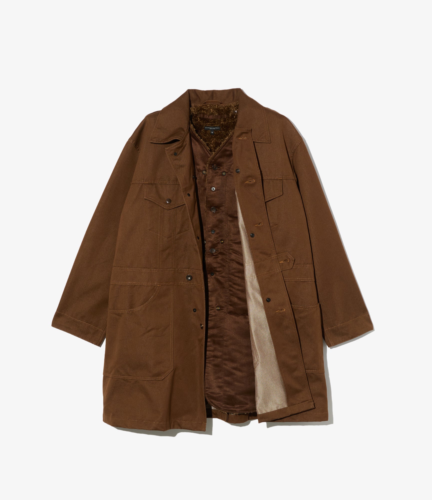 Liner Vest - Brown Polyester Fake Suede