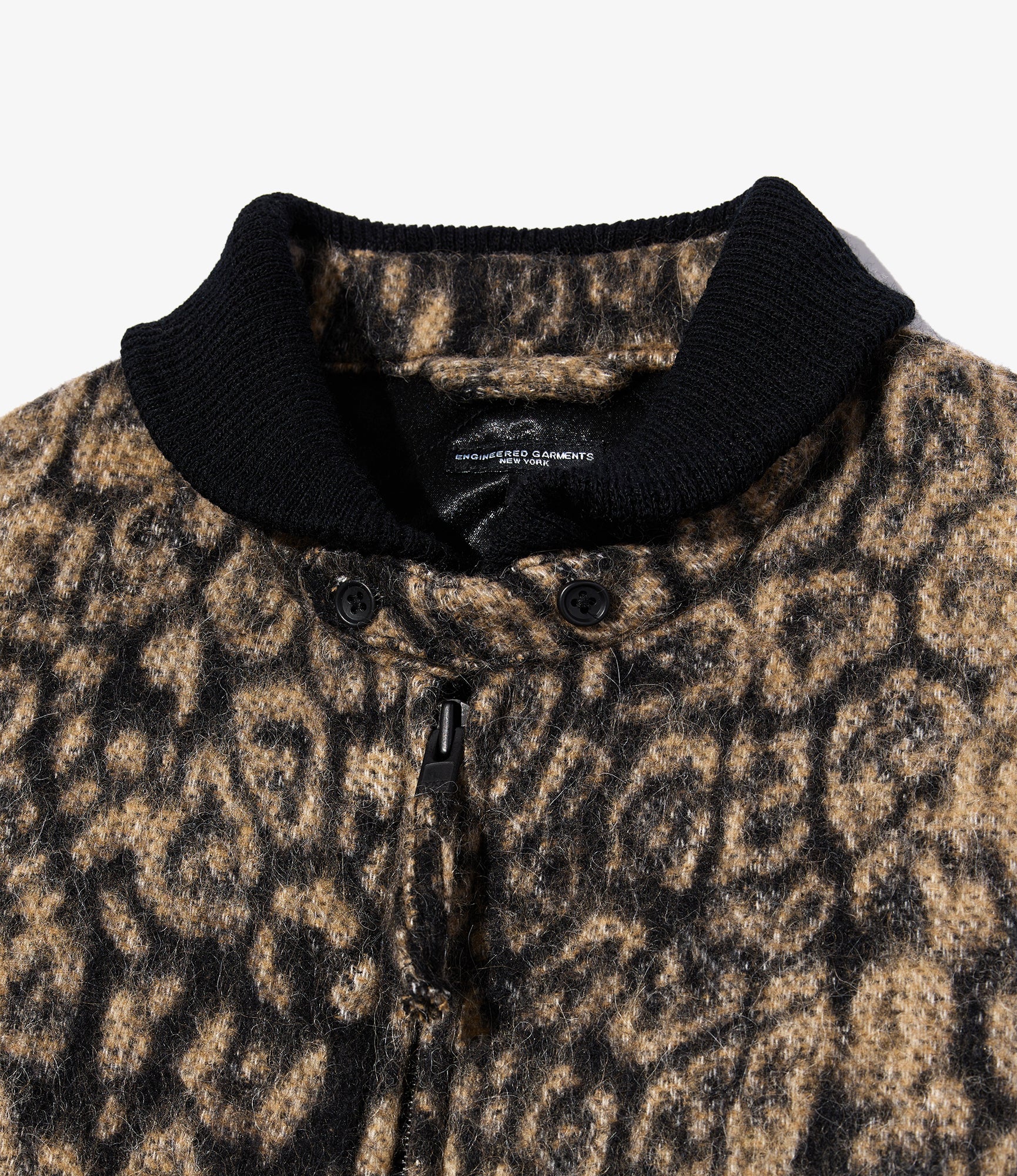 LL Jacket - Brown Wool Poly Leopard Jq.