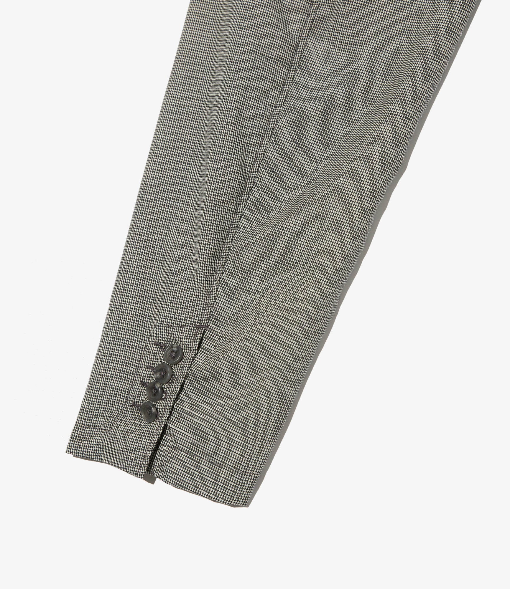 Loiter Jacket - Grey Micro Houndstooth Tropical Wool