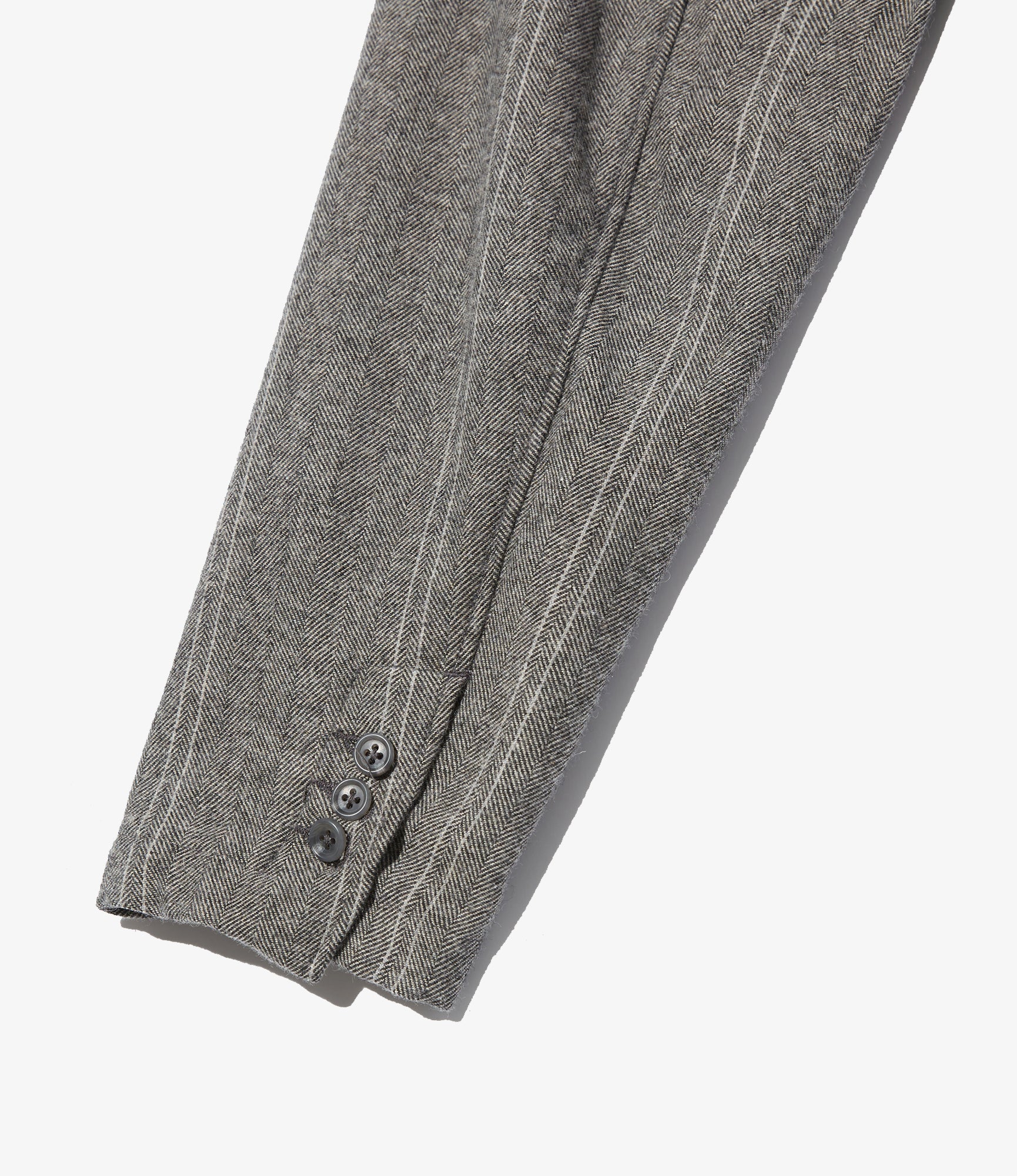 Loiter Jacket - Lt. Grey Wool Striped HB