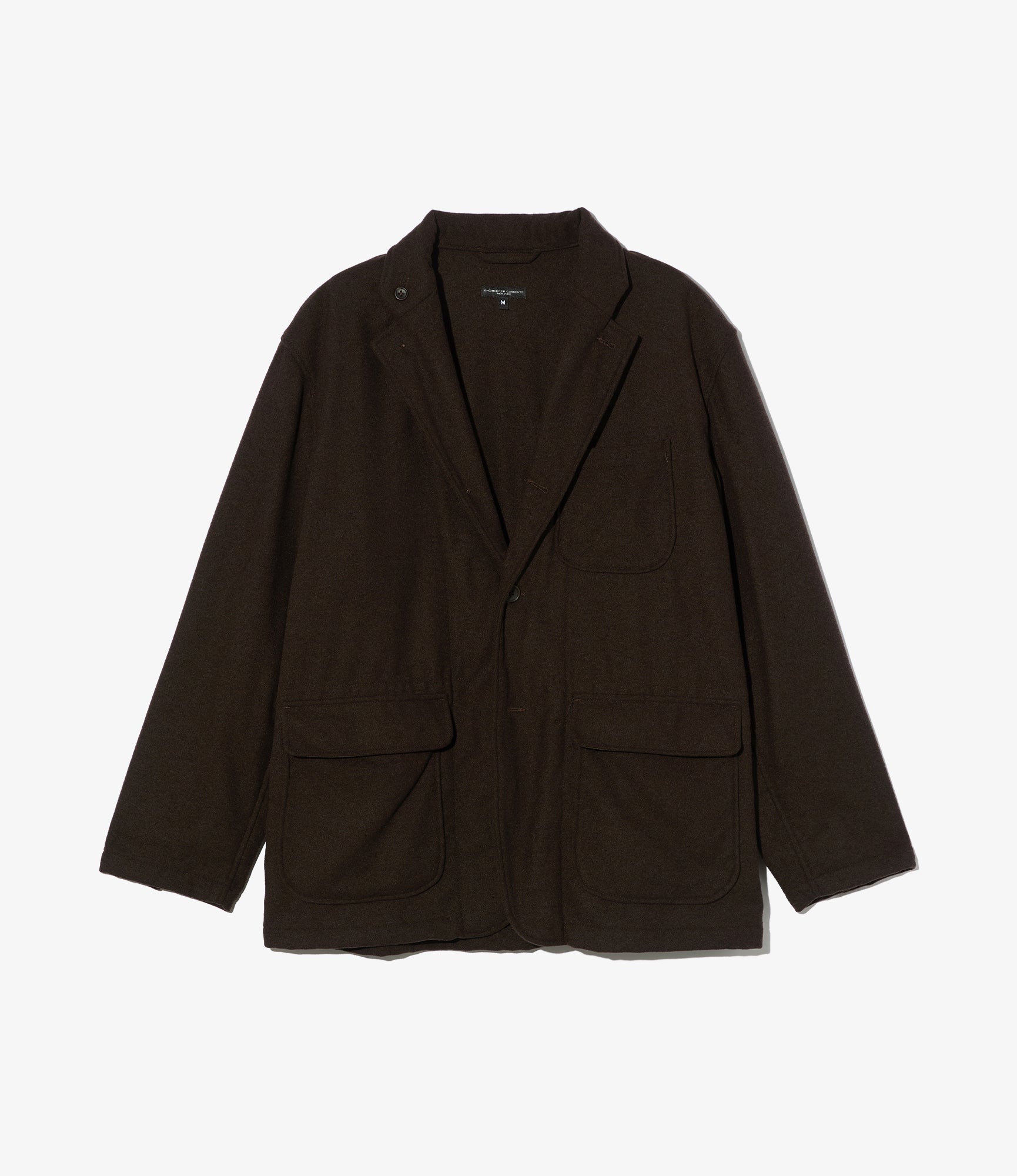 Loiter Jacket - Dk. Brown Poly Wool Heavy Flannel