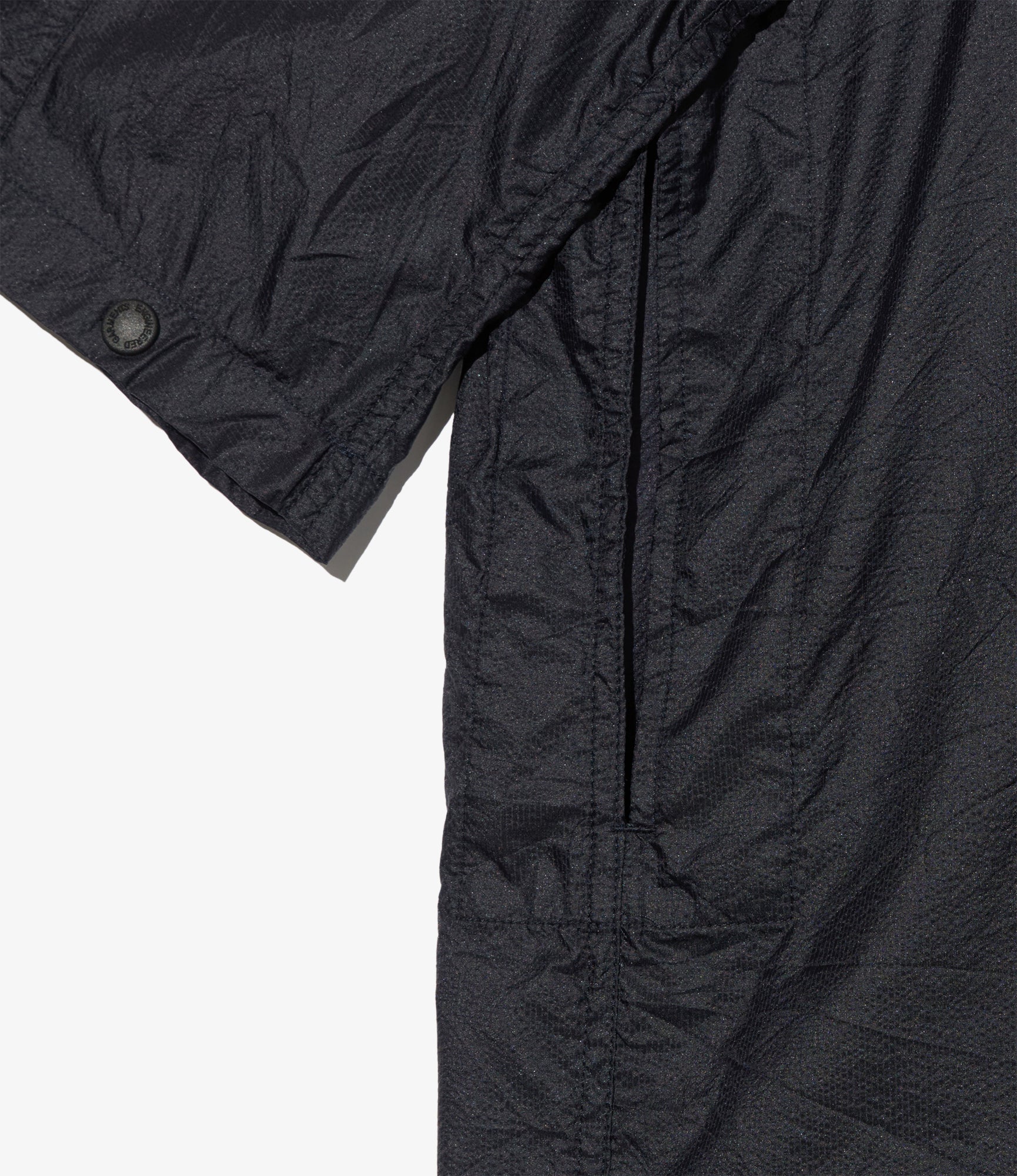 Long Cagoule Parka - Dk. Navy Nylon Micro Ripstop