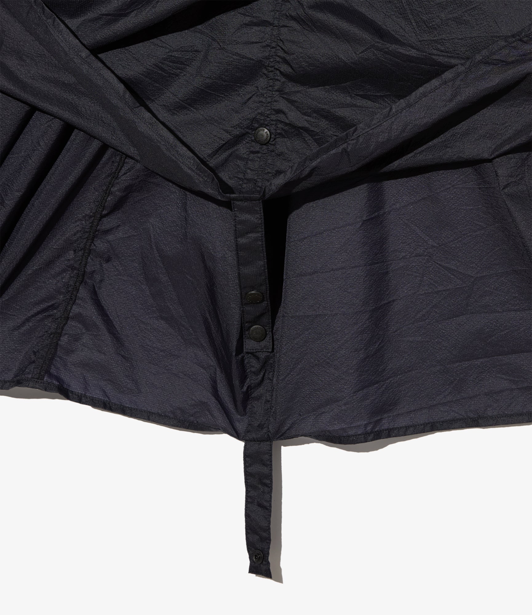 Long Cagoule Parka - Dk. Navy Nylon Micro Ripstop