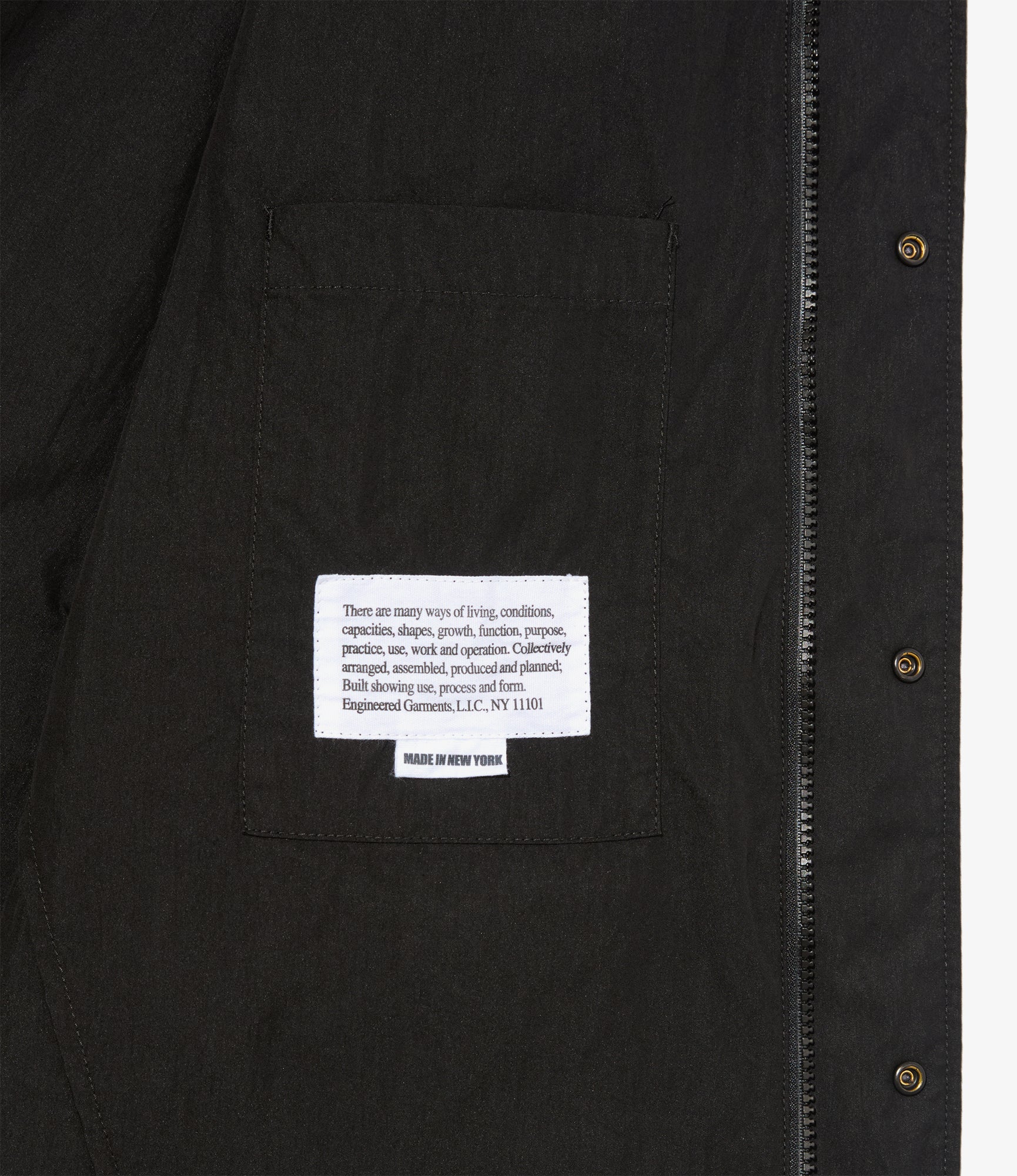 Engineered Garments - Lt Parka - Black Lt. Weight Nyco Poplin