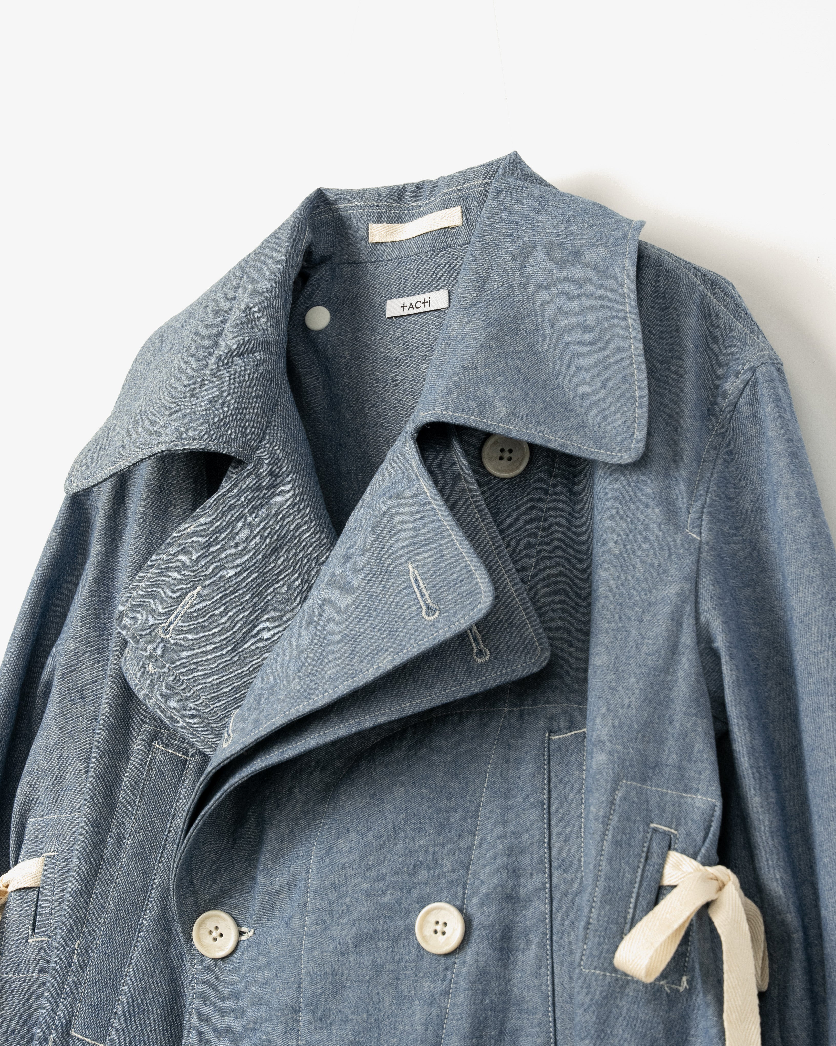 Women's Pea Dress - Light Blue 4.5oz Cotton Chambray