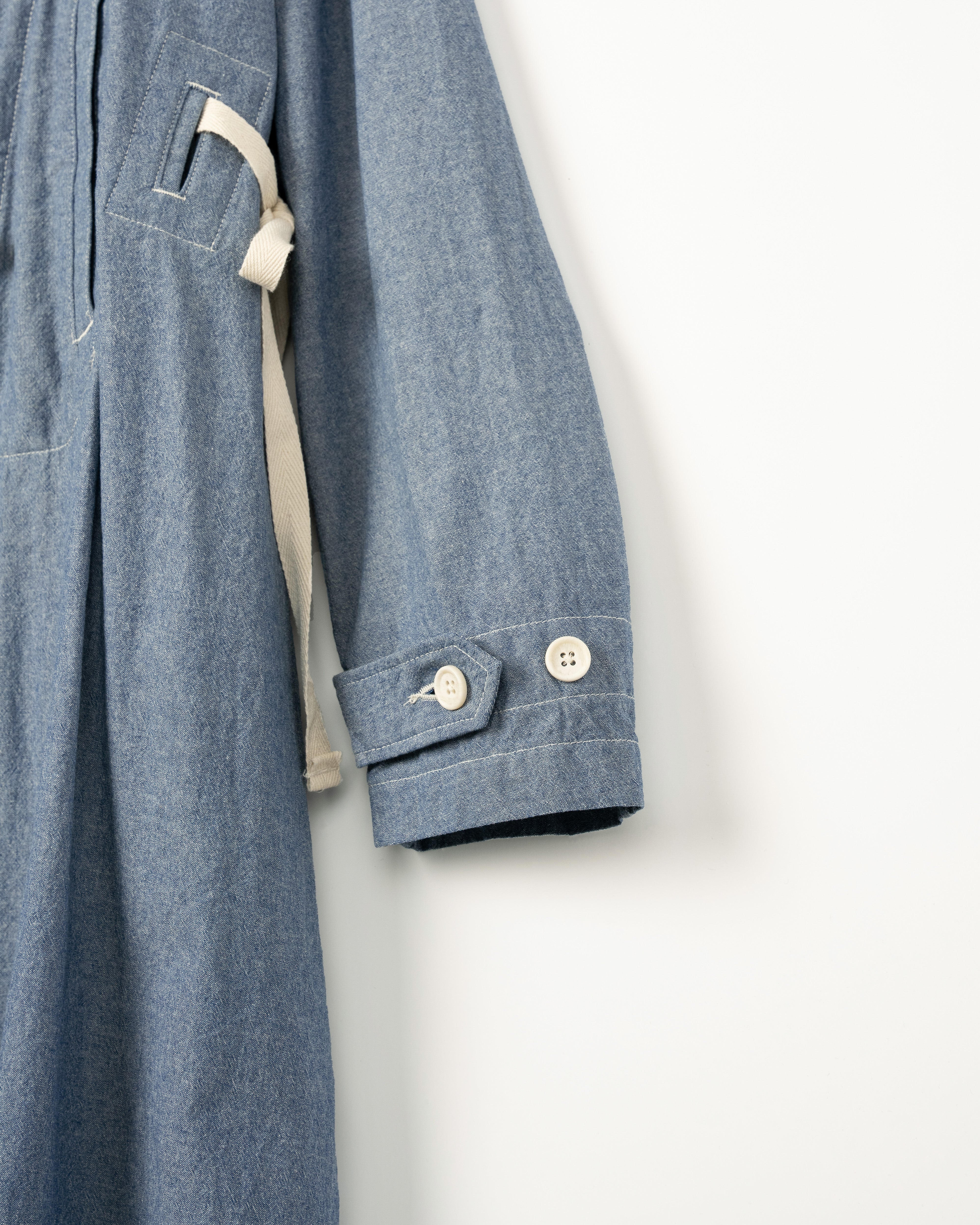 Women's Pea Dress - Light Blue 4.5oz Cotton Chambray