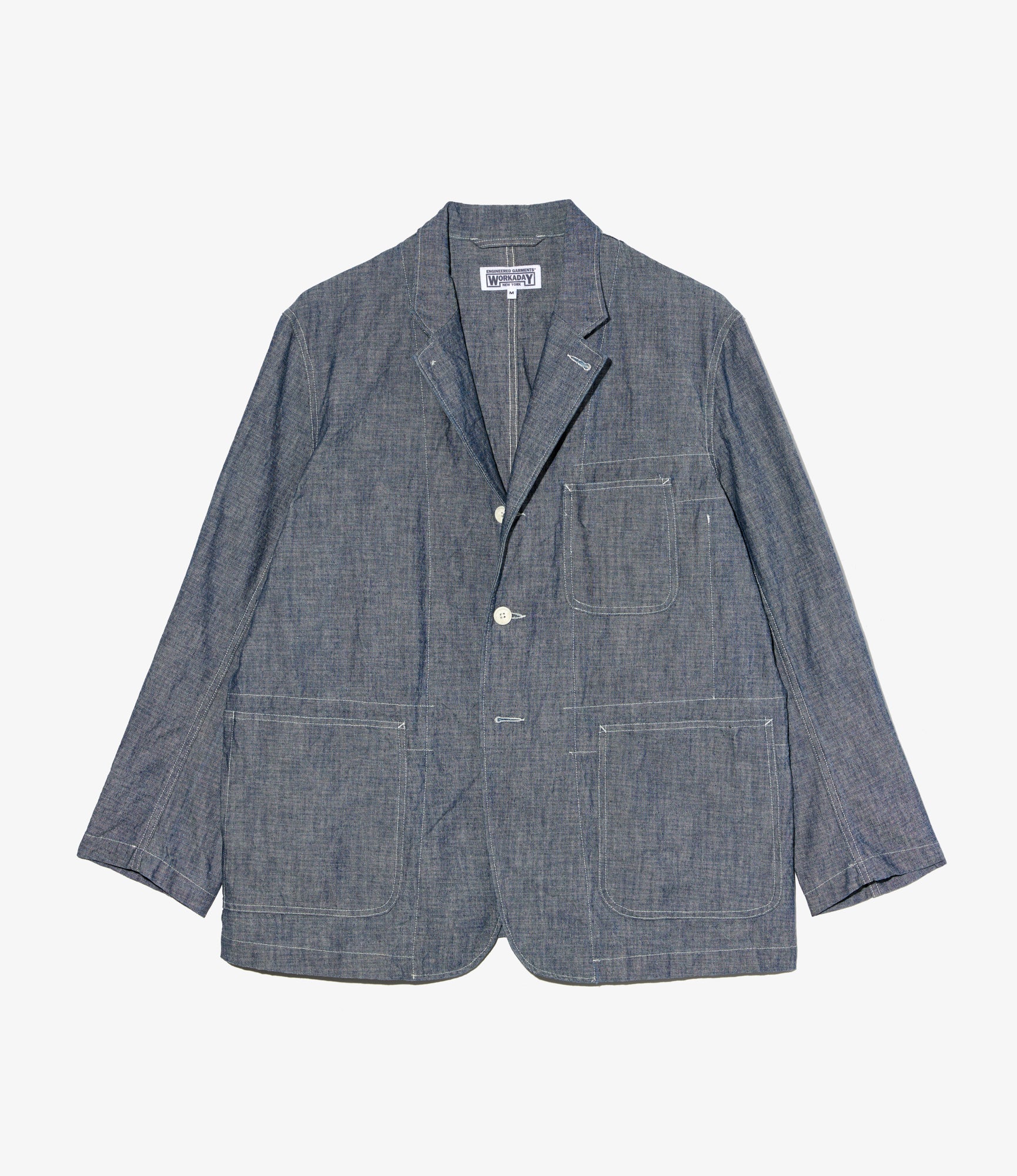 Engineered Garments Workaday - MED Blazer - Indigo 10oz Sea Canvas