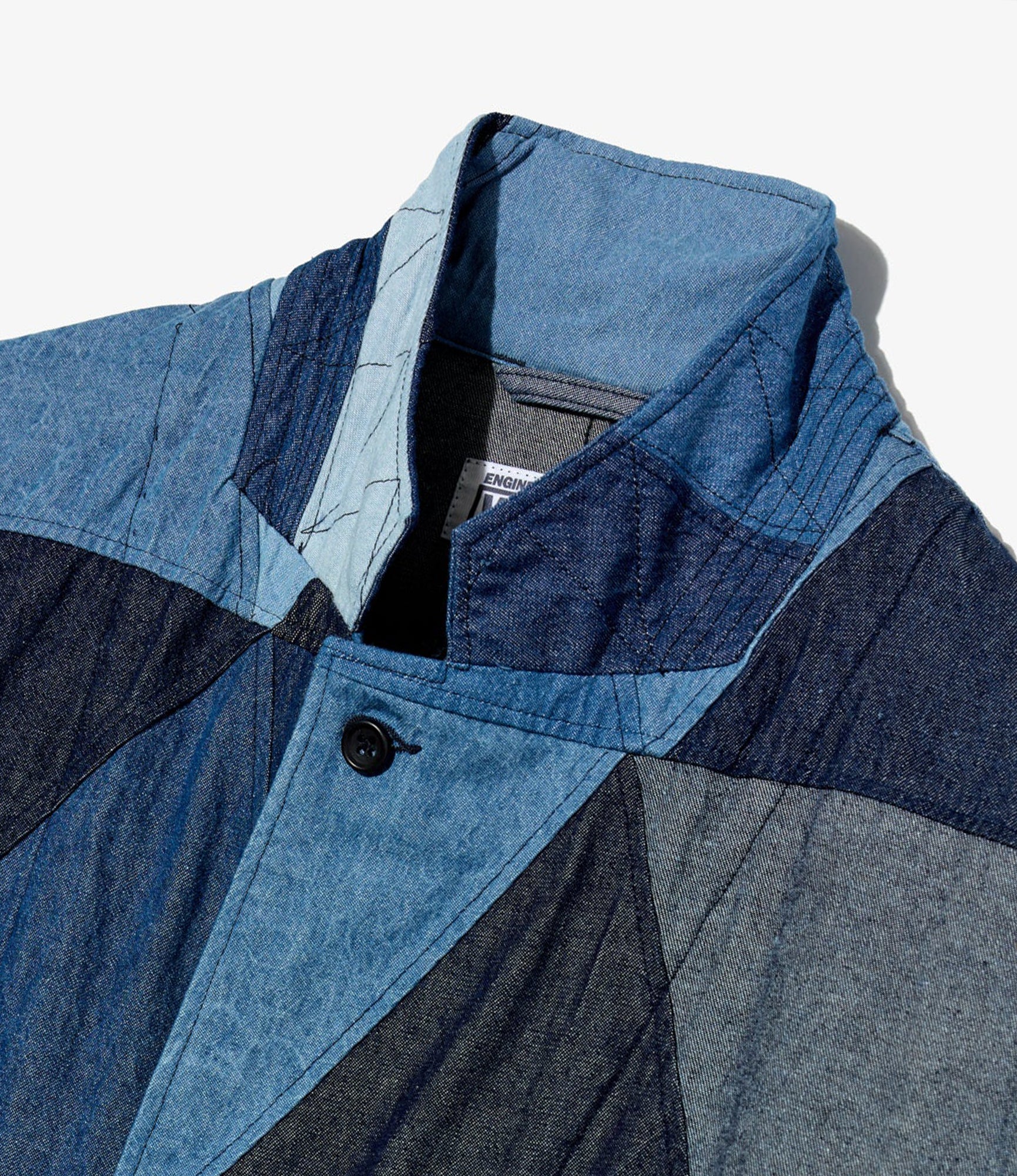 Engineered Garments Workaday - MED Blazer - Indigo Denim Triangle
