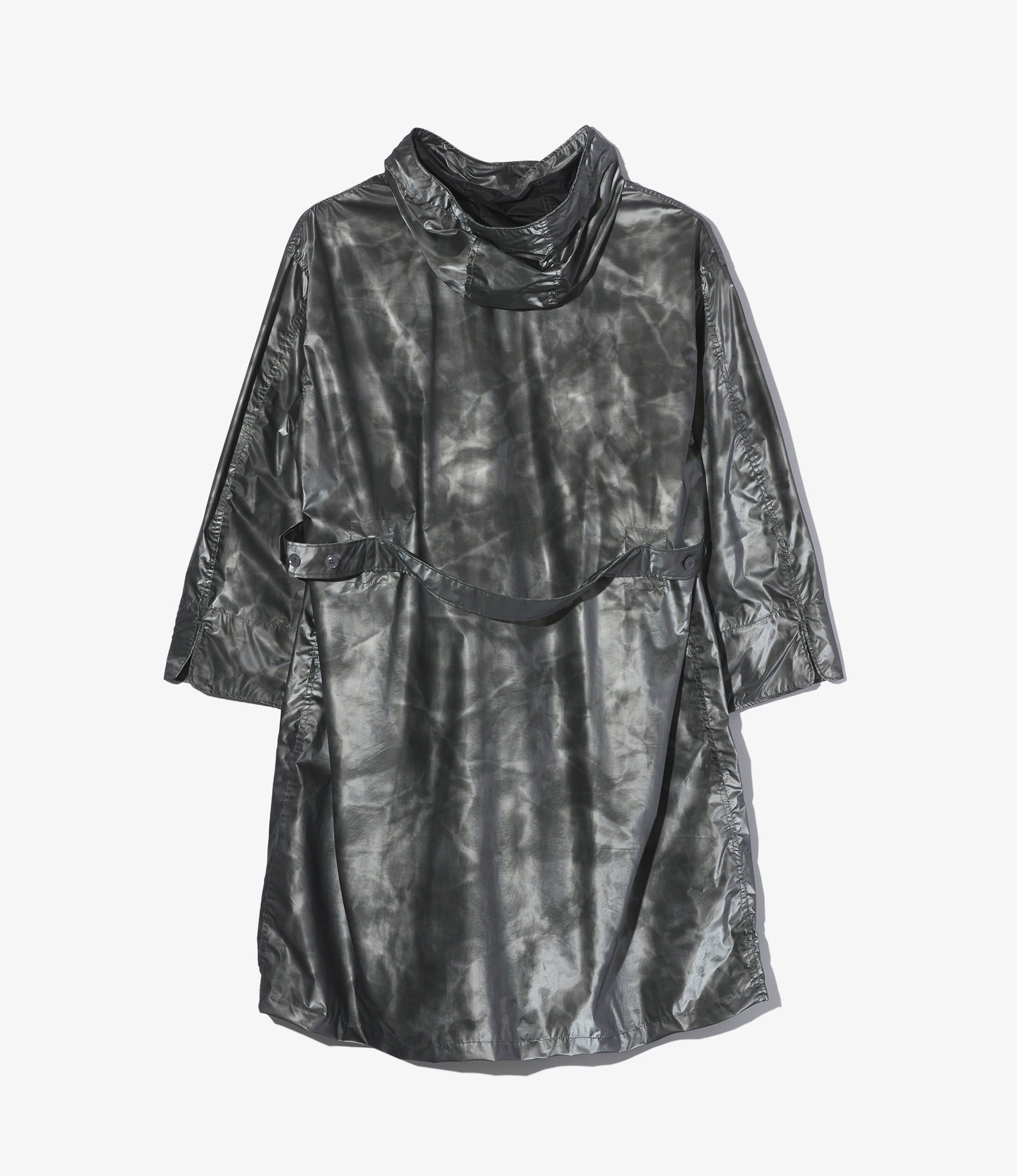 MG Coat - Silver Nylon Shadow Print