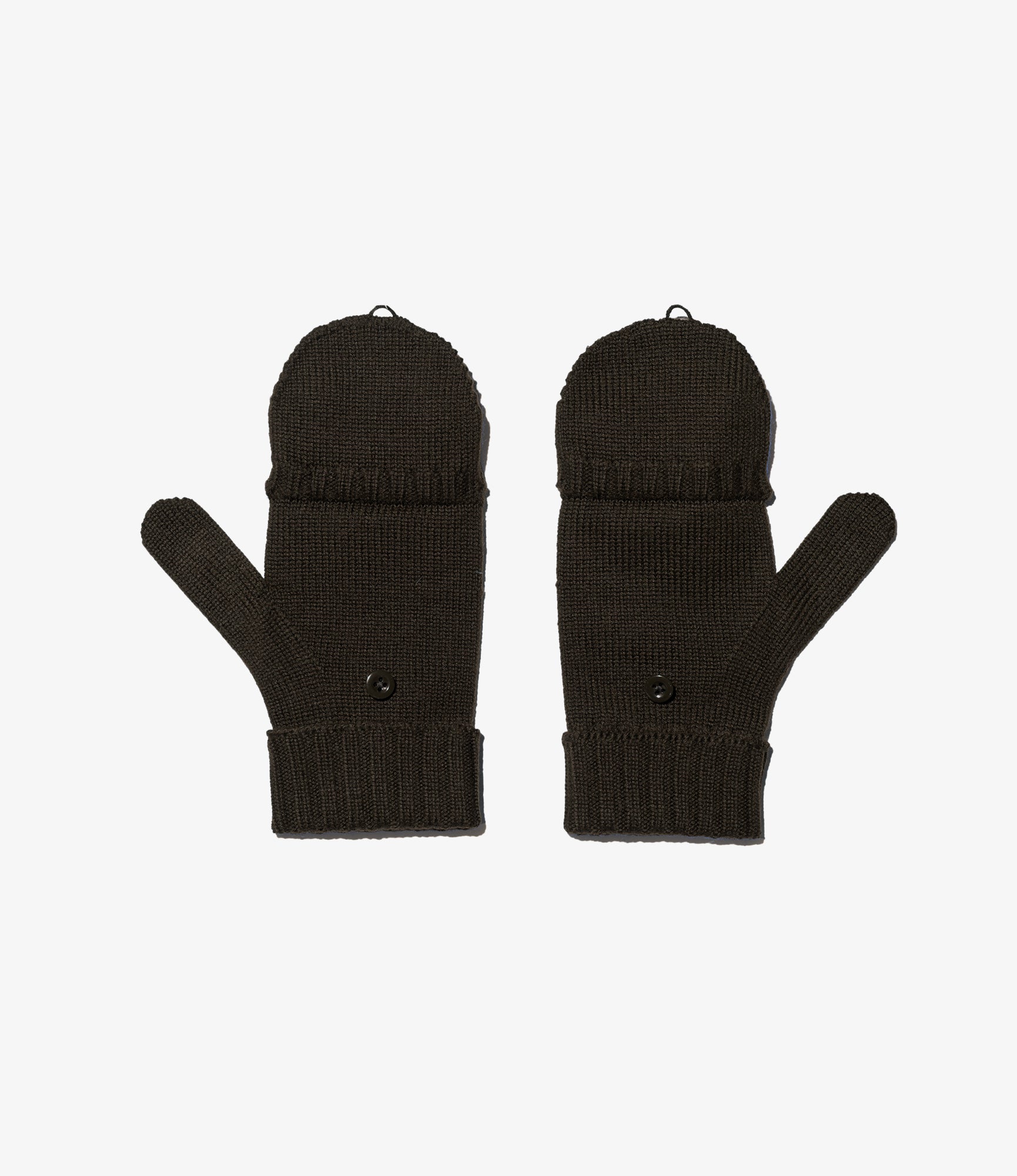 Mitten - Brown Merino Wool