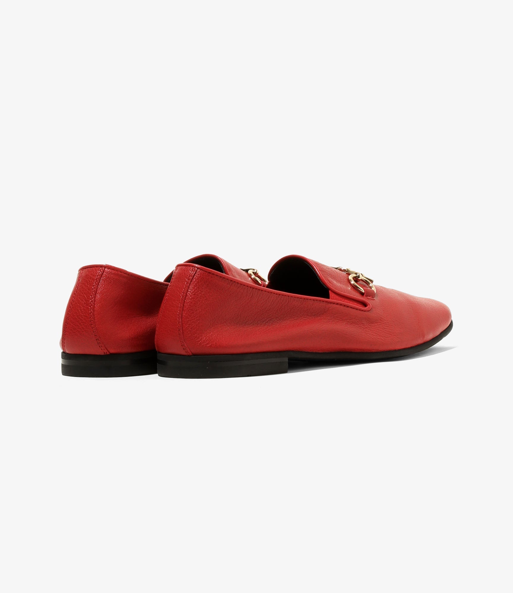 Tassel Bit Unlined Slip-On - Red